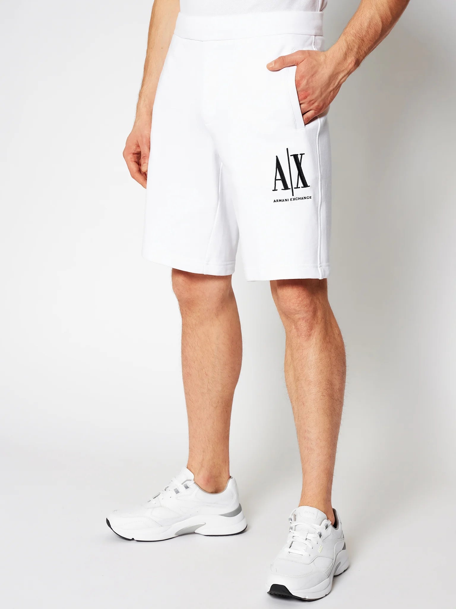 Armani Exchange Calcao Shorts 8nzspa Zj1zz White Branco_shot4