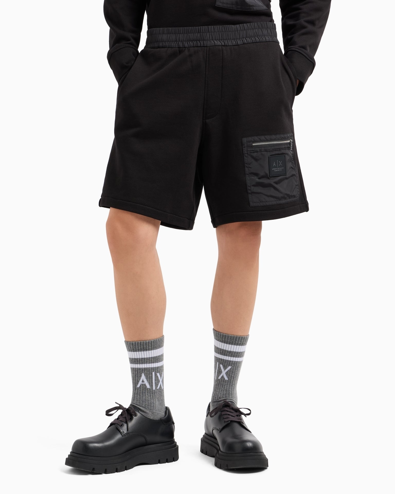 Armani Exchange Calcao Shorts Xm000086 Af10830 Black Preto_shot2