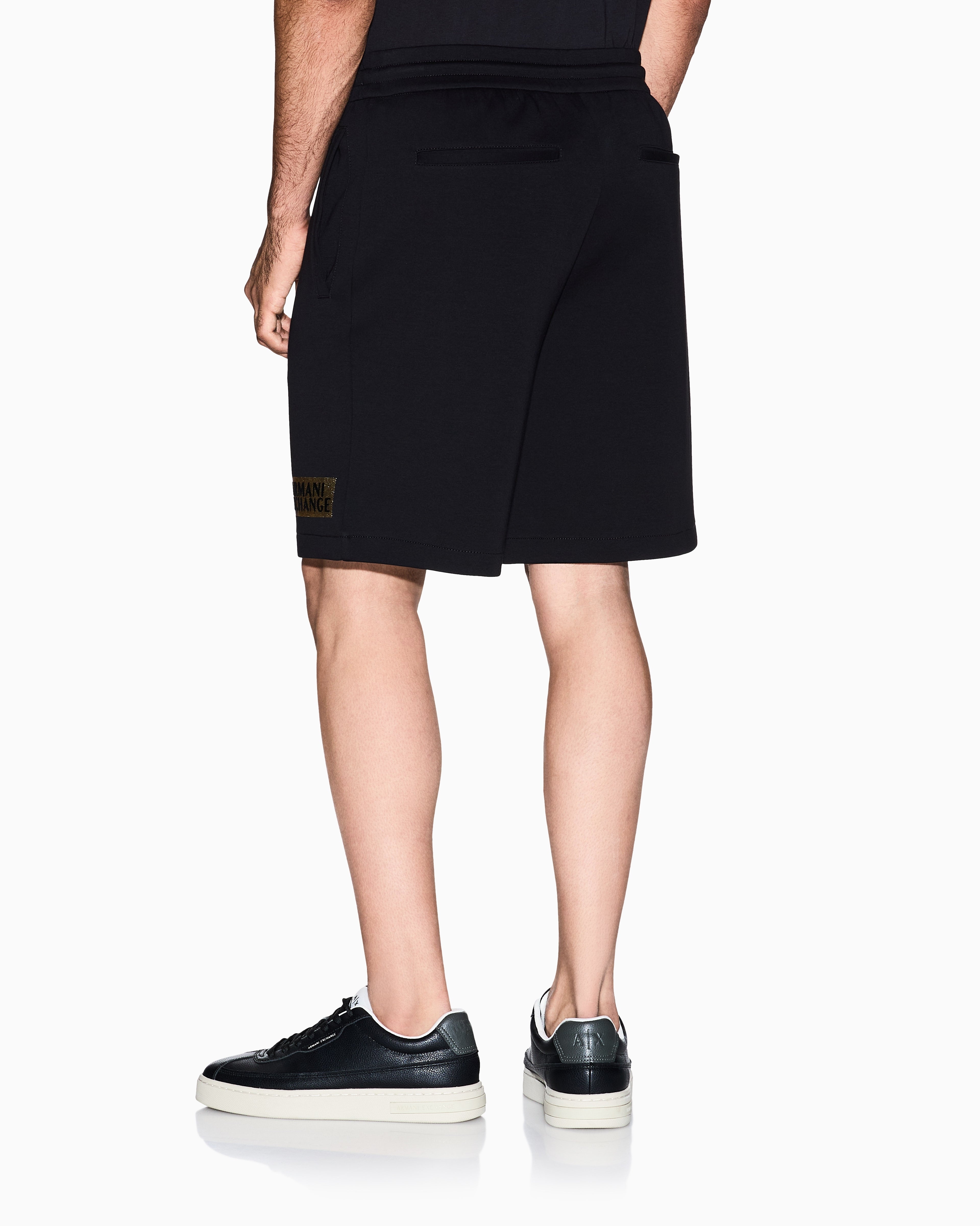 Armani Exchange Calcao Shorts Xm001887 Af10818 Blk Gold Preto Ouro_shot5