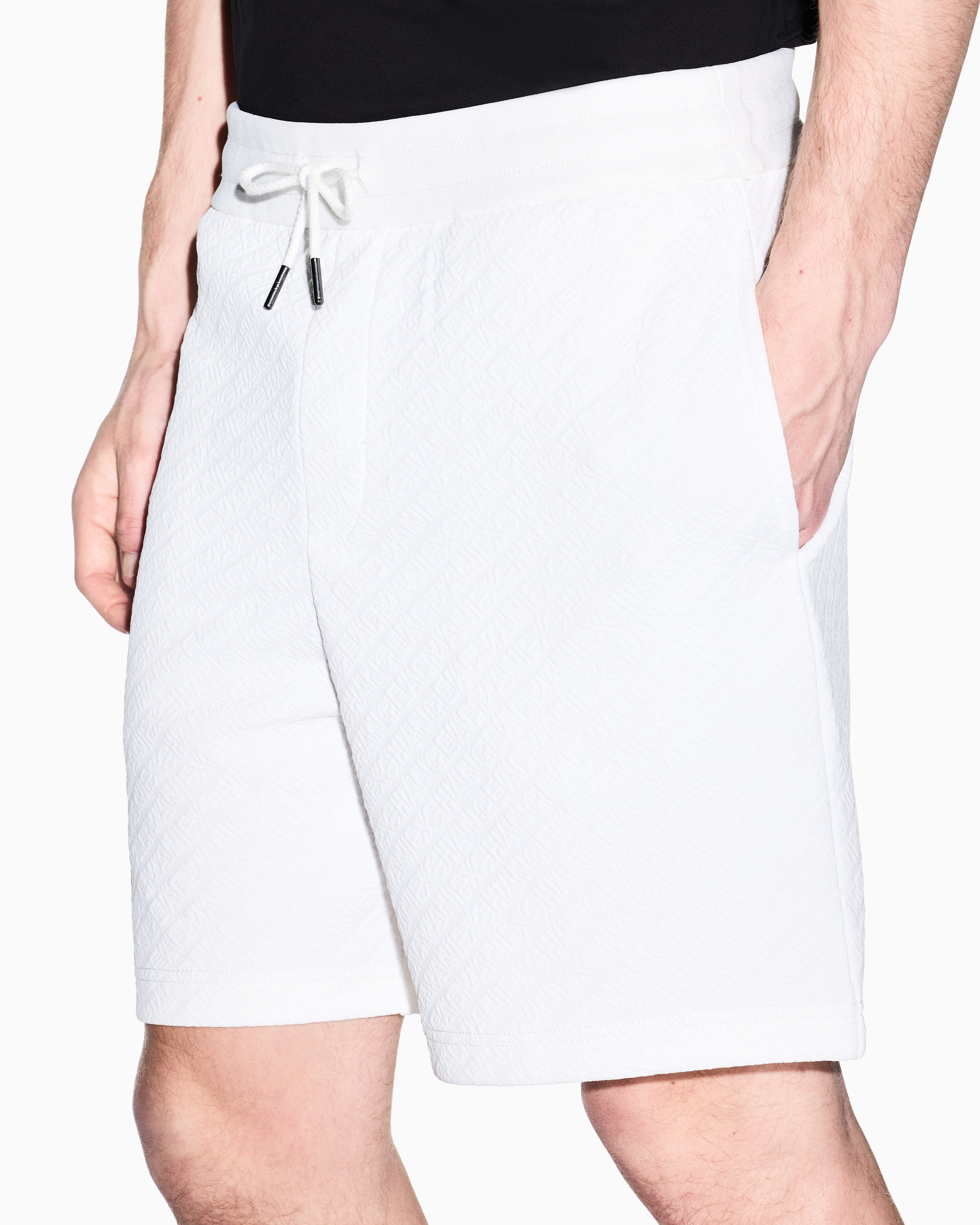 Armani Exchange Calcao Shorts Xm002345 Af21862 Offwhite Branco_shot2