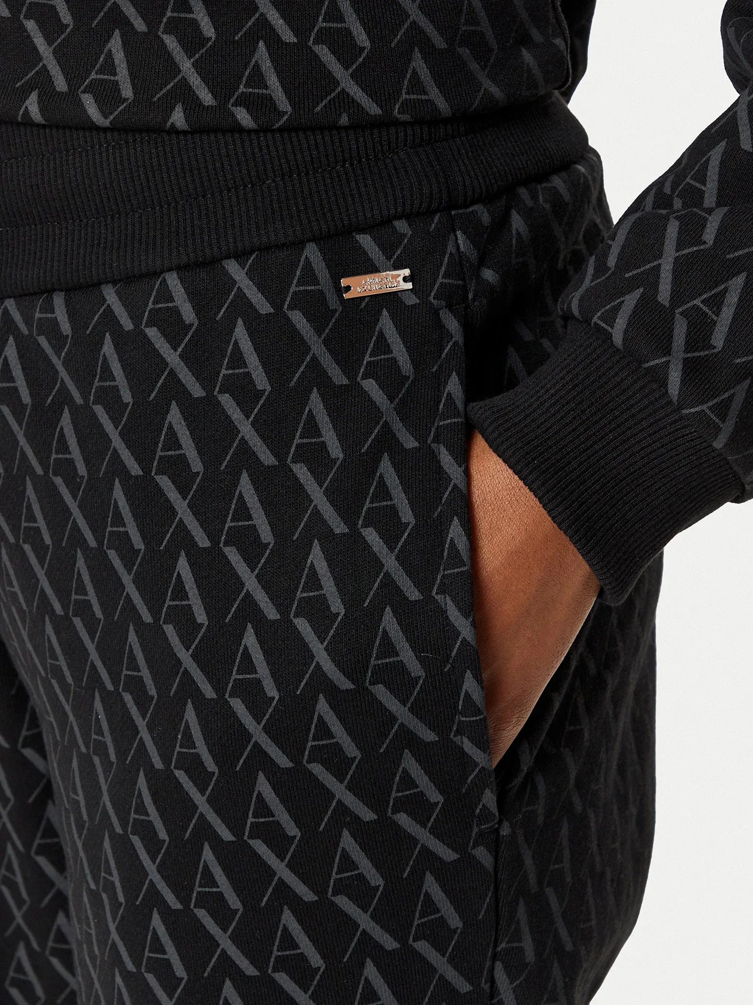 Armani Exchange Calcas Training Pants 8nyplg Yje5z Black Preto_shot4