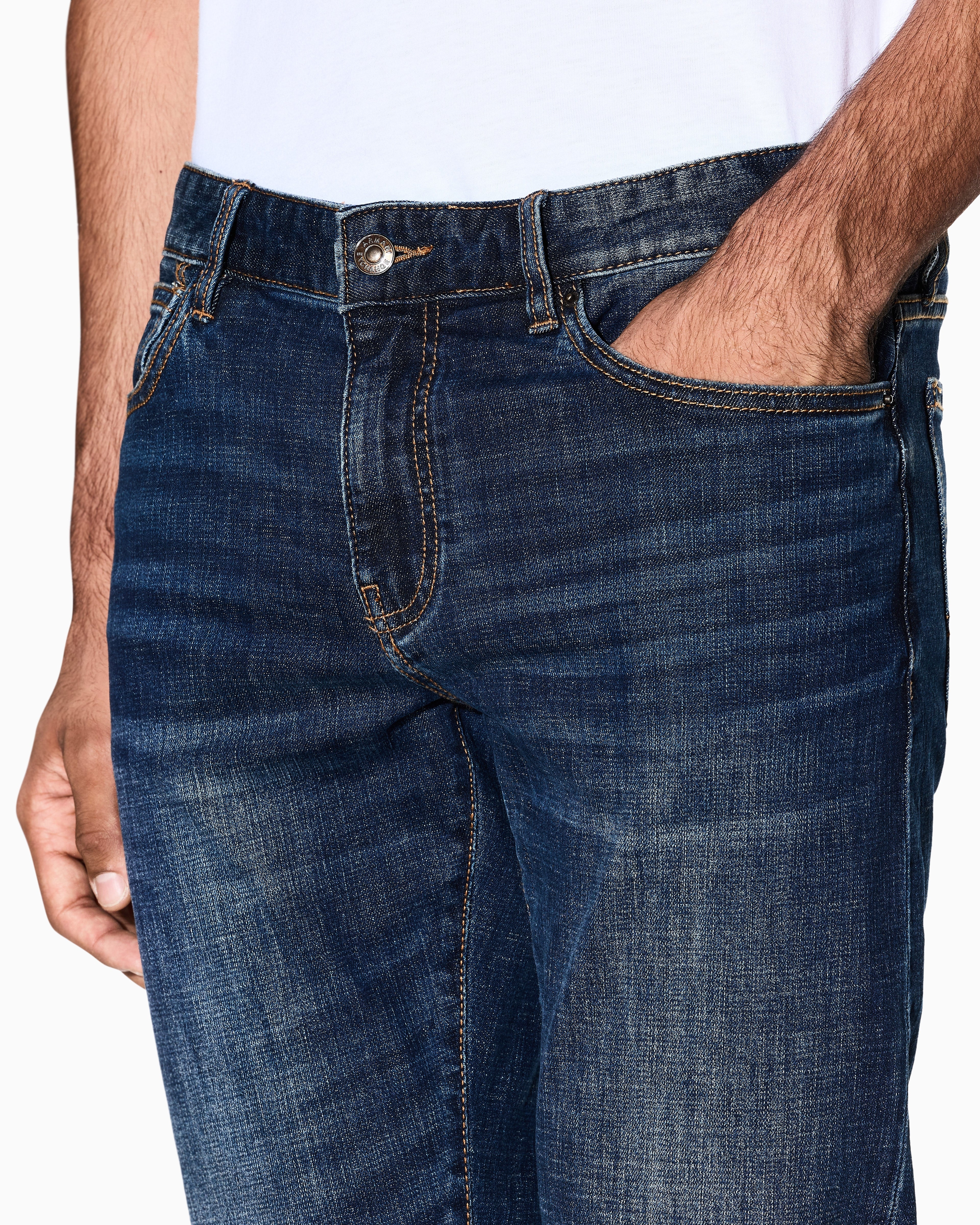 Armani Exchange Calcas Trousers Xm001512 Af17012 Denim Blue Denim_shot1