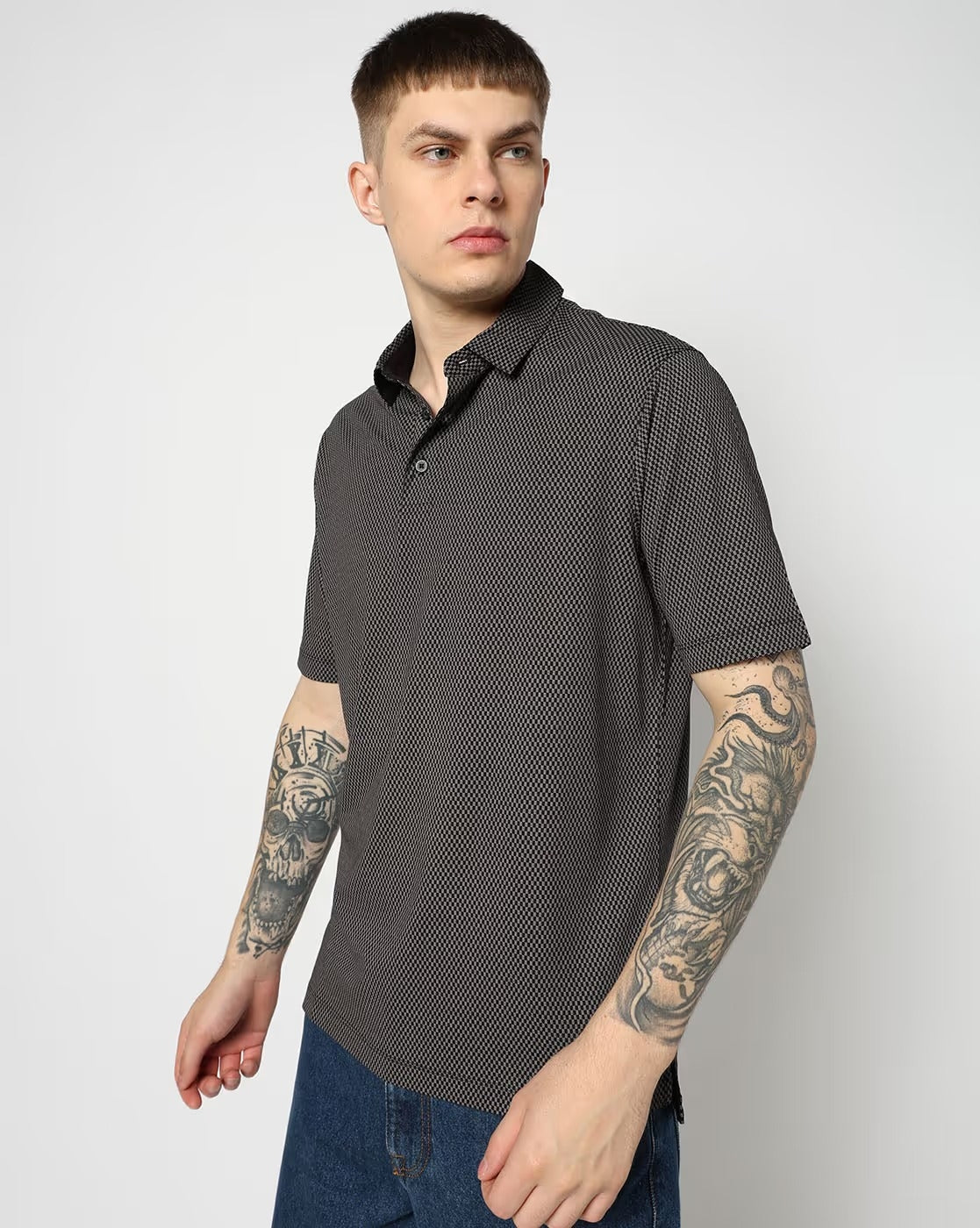 Armani Exchange Camisa Shirt Xm000735 Af10356 Navy Navy_shot3