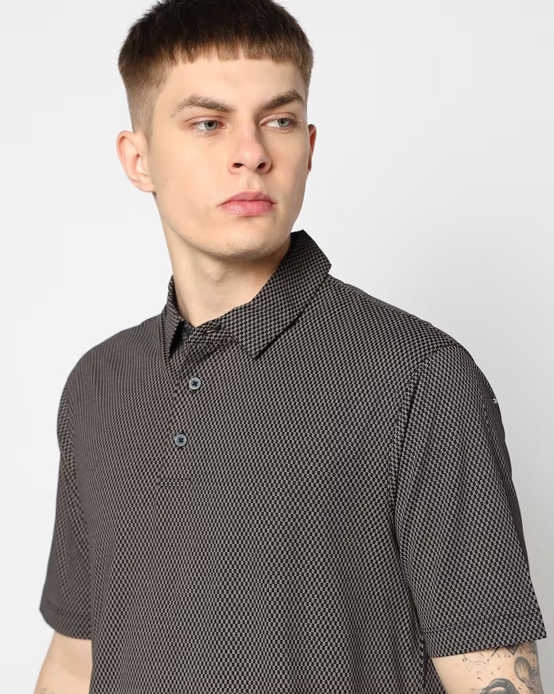 Armani Exchange Camisa Shirt Xm000735 Af10356 Navy Navy_shot7