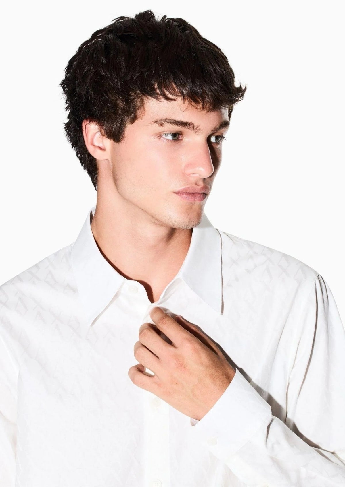 Armani Exchange Camisa Shirt Xm001587 Af16631 Offwhite Branco_shot3