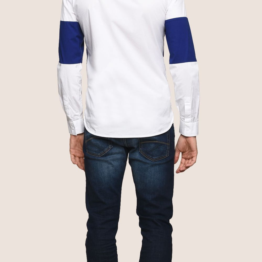 Armani Exchange Camisa Shirt Zc17 Zncrz White Branco Shot7