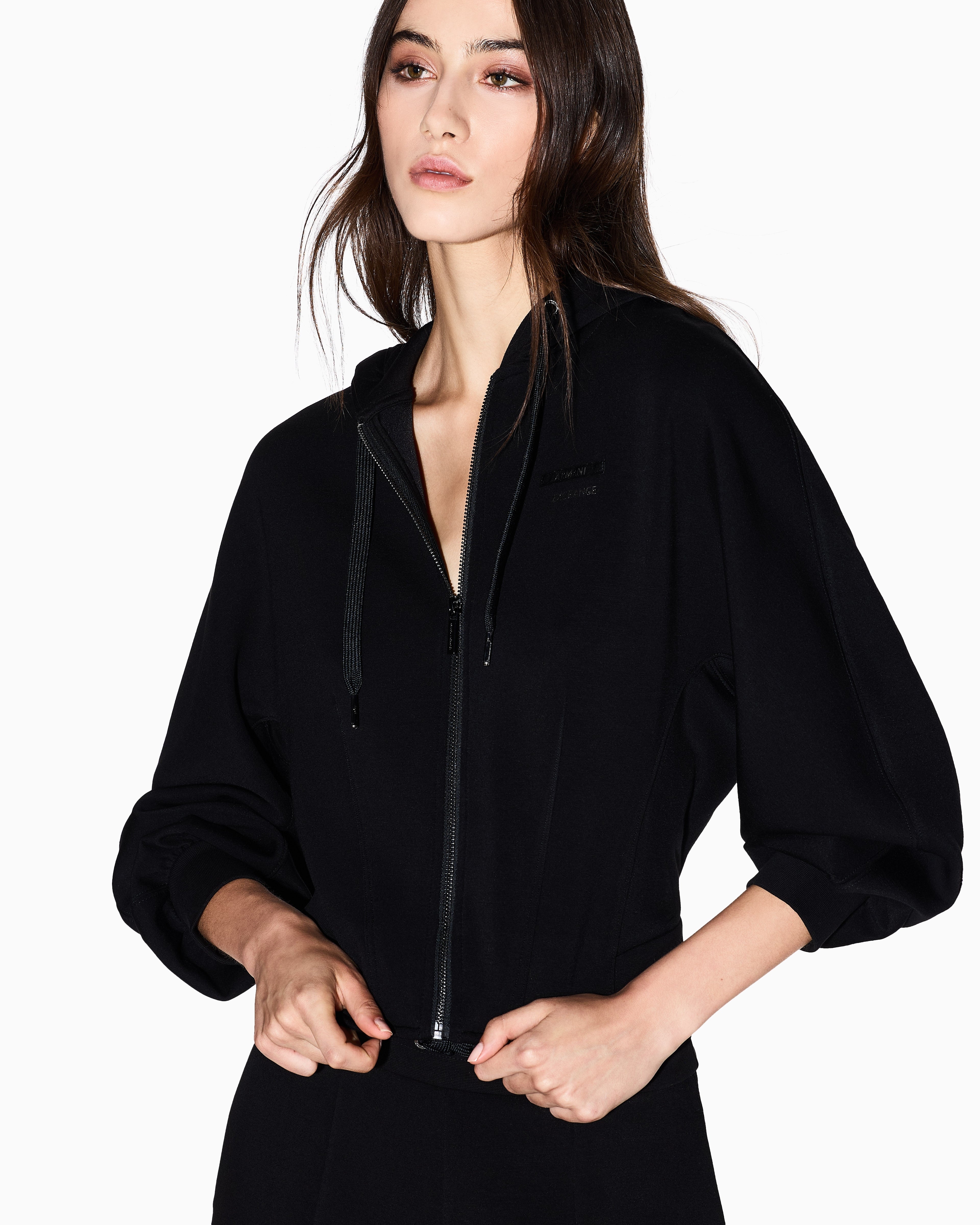 Armani Exchange Camisola Hoodie Xw000802 Af16111 Black Preto_shot1