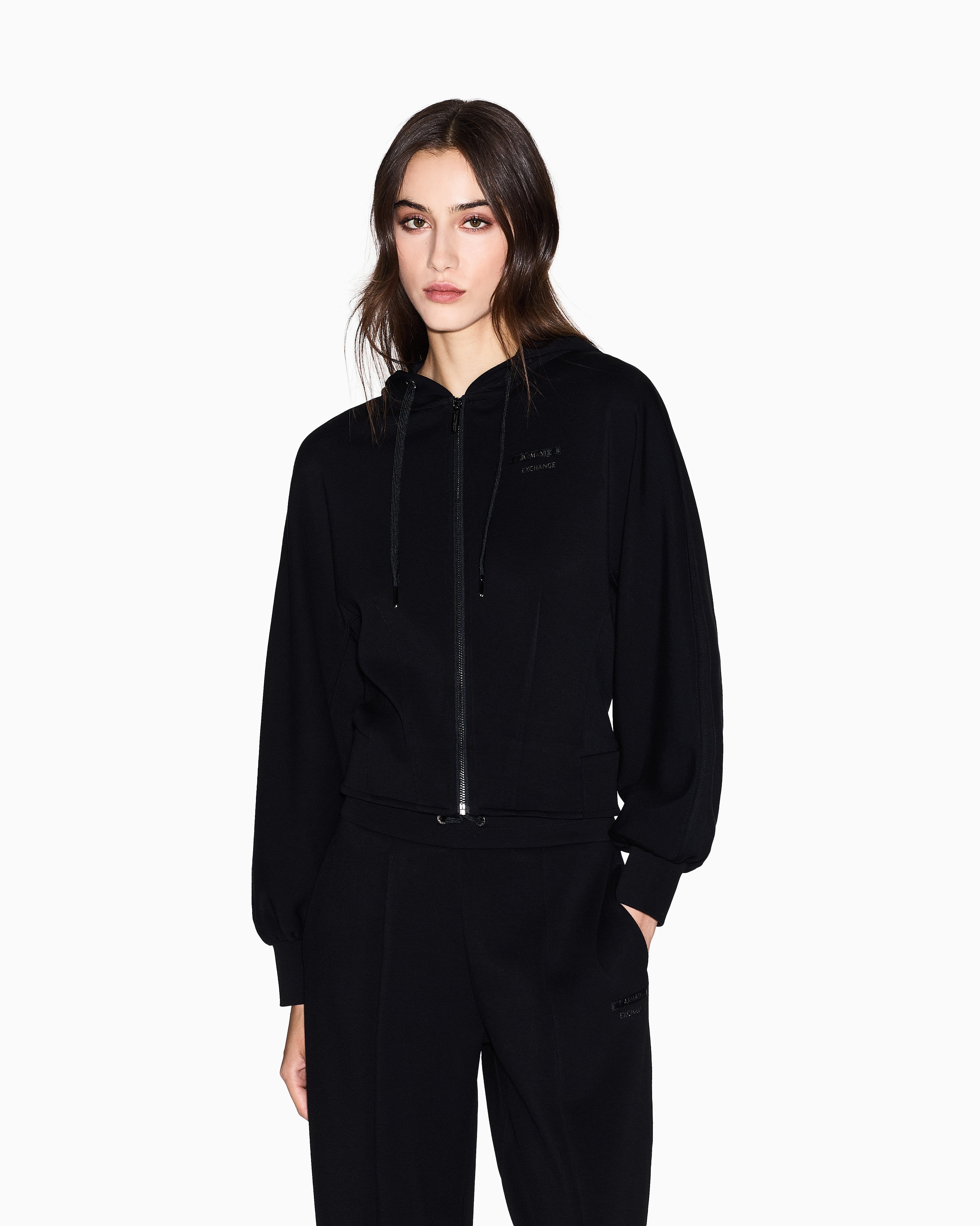 Armani Exchange Camisola Hoodie Xw000802 Af16111 Black Preto_shot3