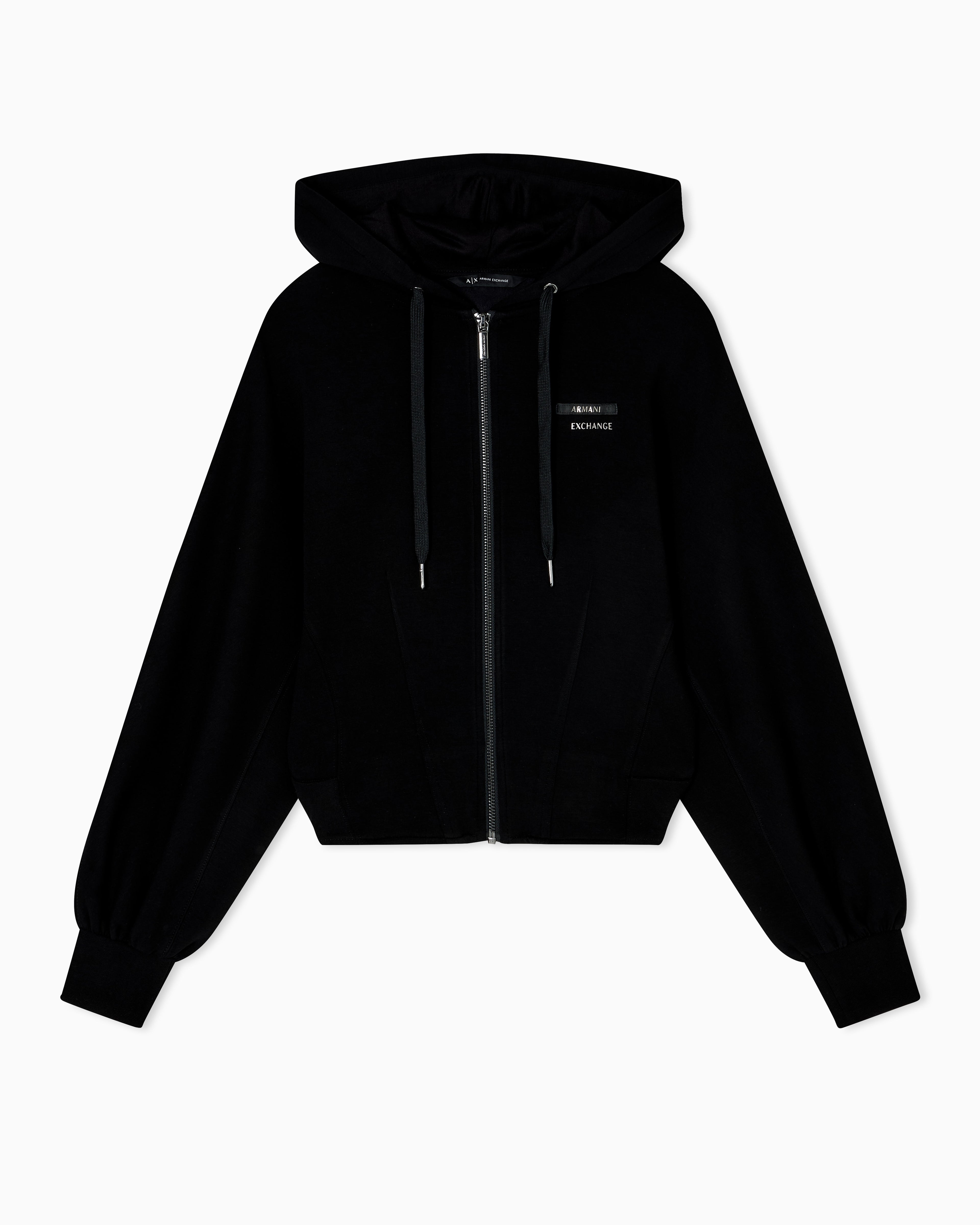 Armani Exchange Camisola Hoodie Xw000802 Af16111 Black Preto_shot4