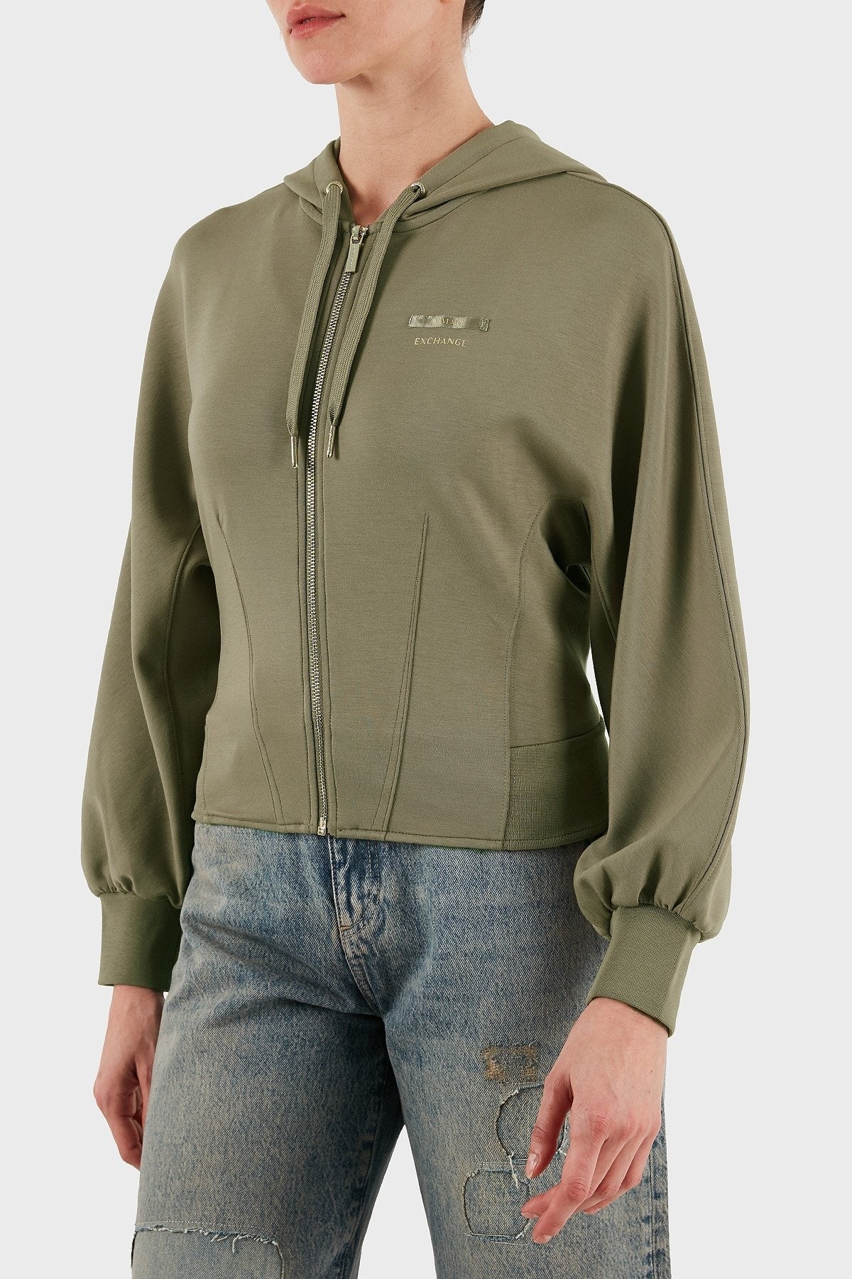 Armani Exchange Camisola Hoodie Xw000802 Af16111 Brown Castanho_shot3