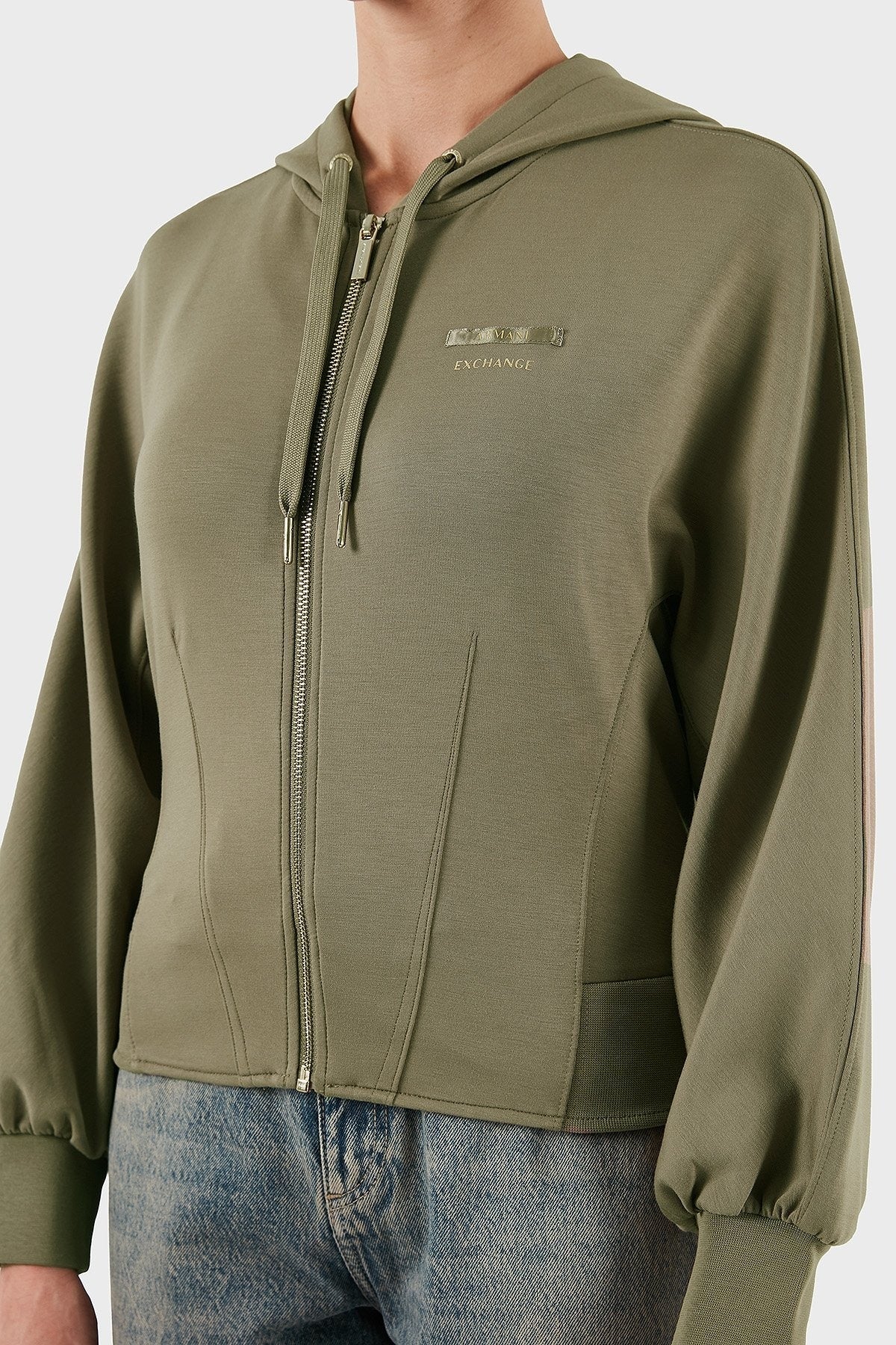 Armani Exchange Camisola Hoodie Xw000802 Af16111 Brown Castanho_shot4