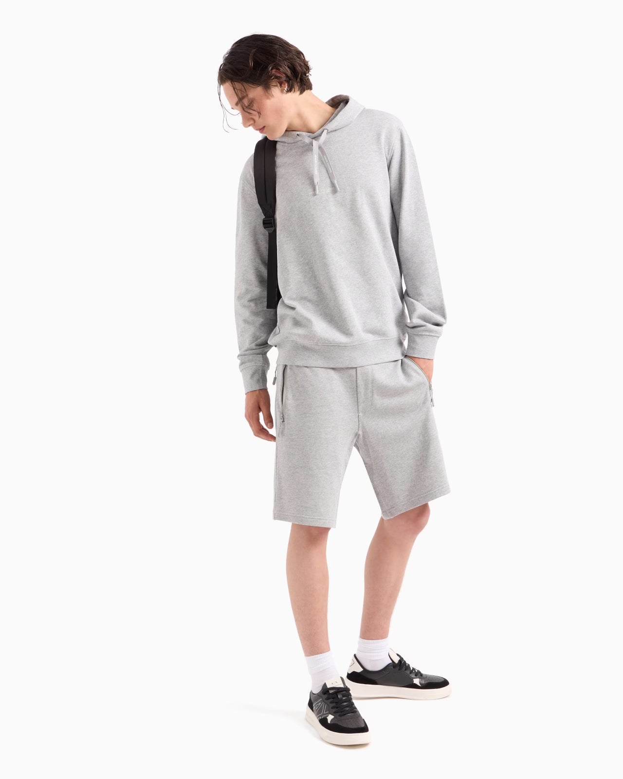 Armani Exchange Camisola Sweat 8nzm94 Zjkrz Grey Cinza_shot3