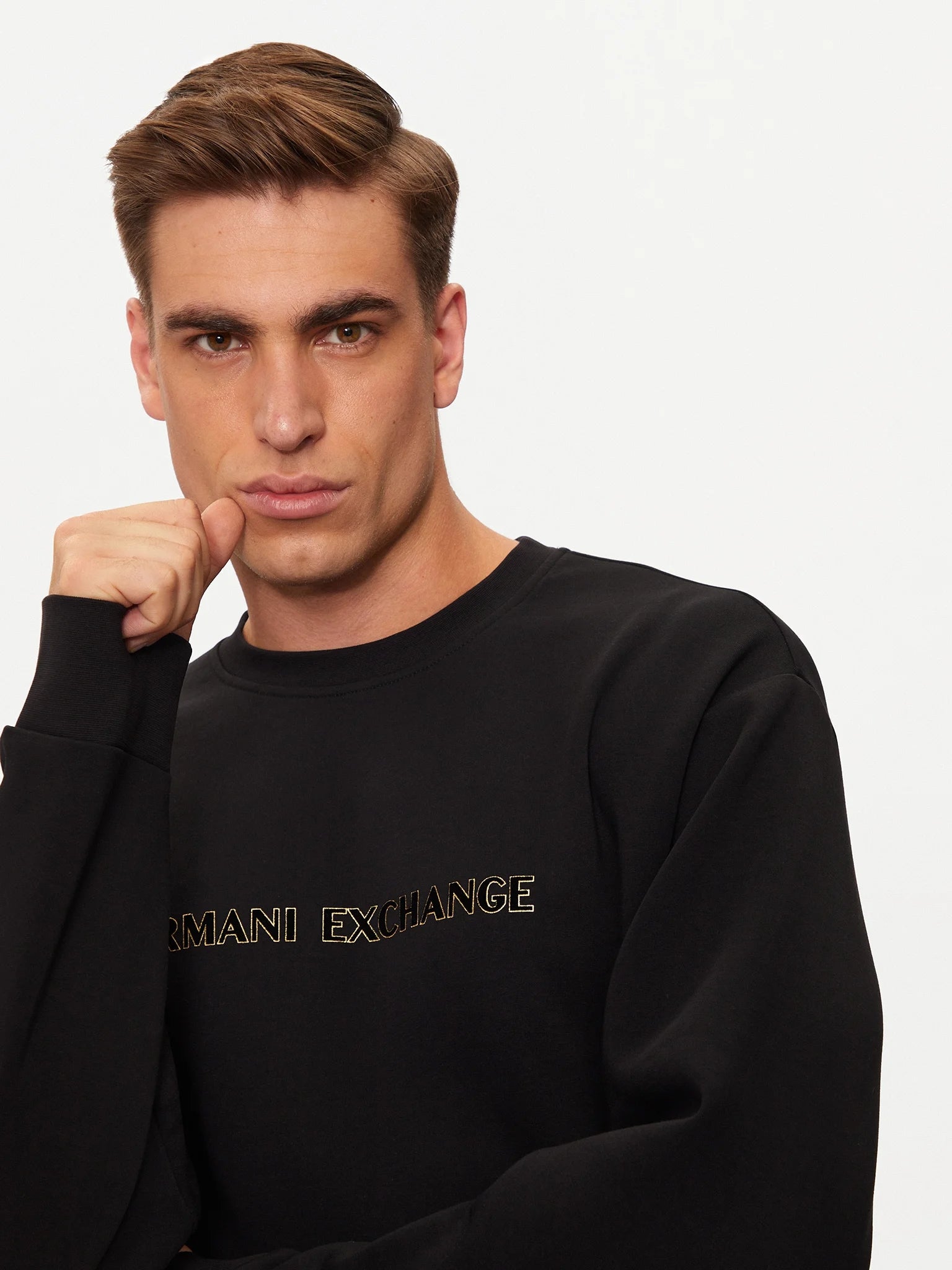 Armani Exchange Camisola Sweat Xm000082 Af10818 Black Preto_shot4