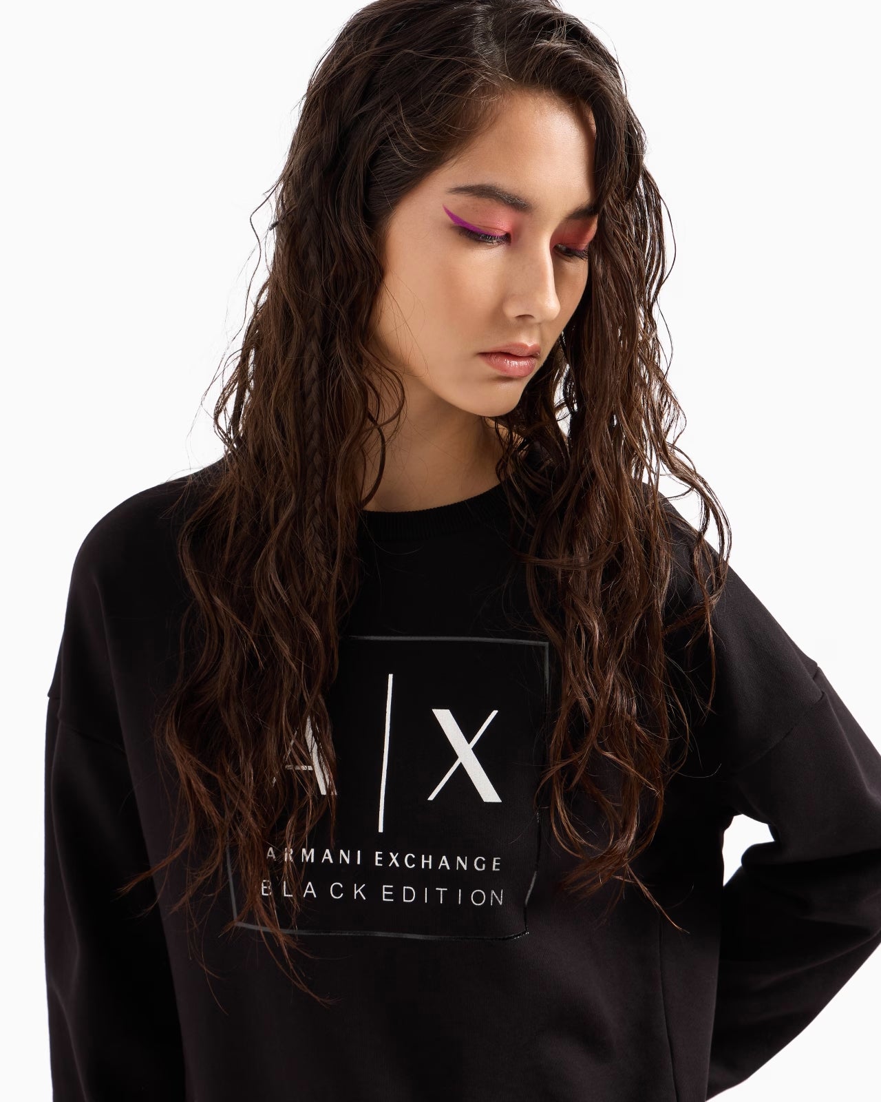 Armani Exchange Camisola Sweat Xw000006 Af10172 Black Preto_shot1