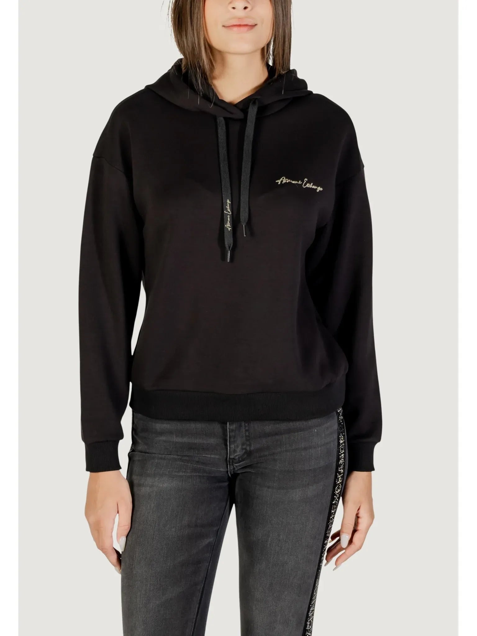 Armani Exchange Camisola Sweat Xw000836 Af13397 Blk Gold Preto Ouro_shot1