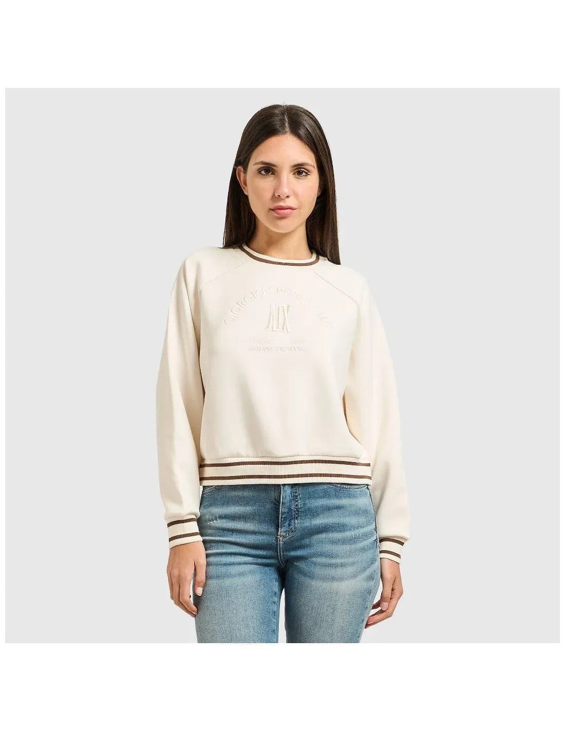 Armani Exchange Camisola Sweat Xw002072 Af10804 Beige Beige_shot1