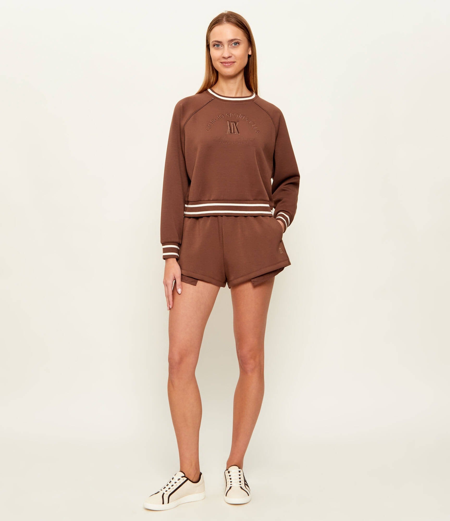Armani Exchange Camisola Sweat Xw002072 Af10804 Brown Castanho_shot2