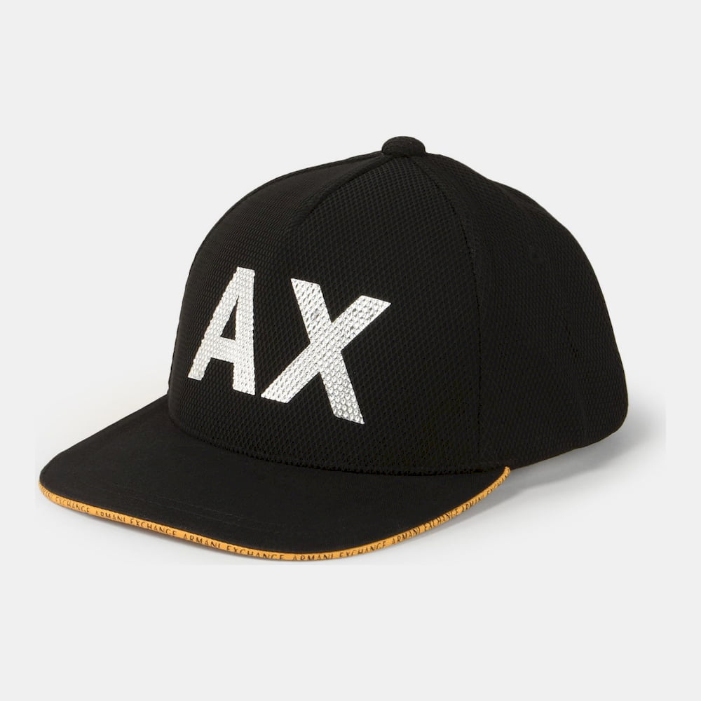 Armani Exchange Cap Hat 4058 8p306 Black Preto Shot4