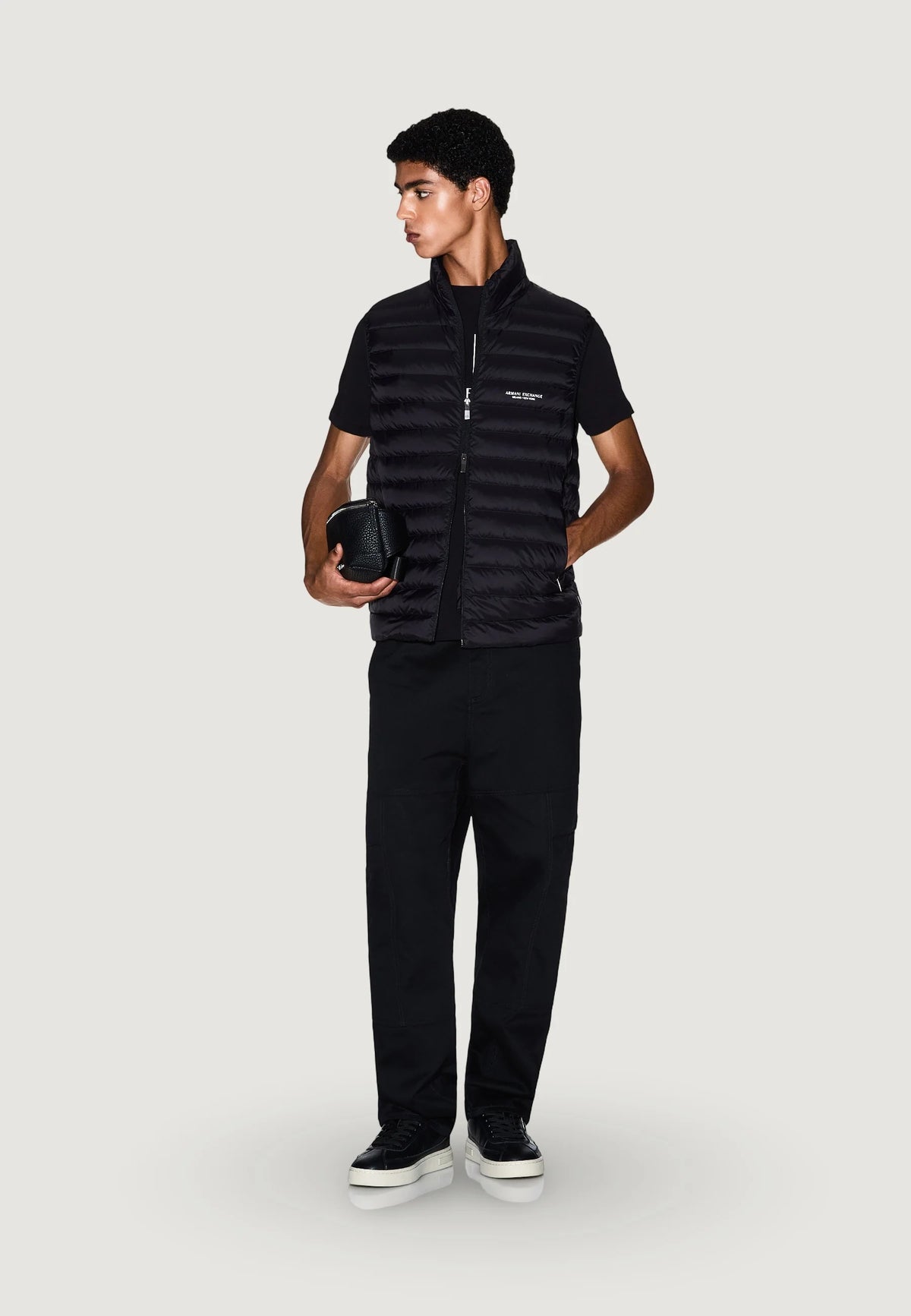 Armani Exchange Colete Gilet Xm001576 Af16927 Black Preto_shot2