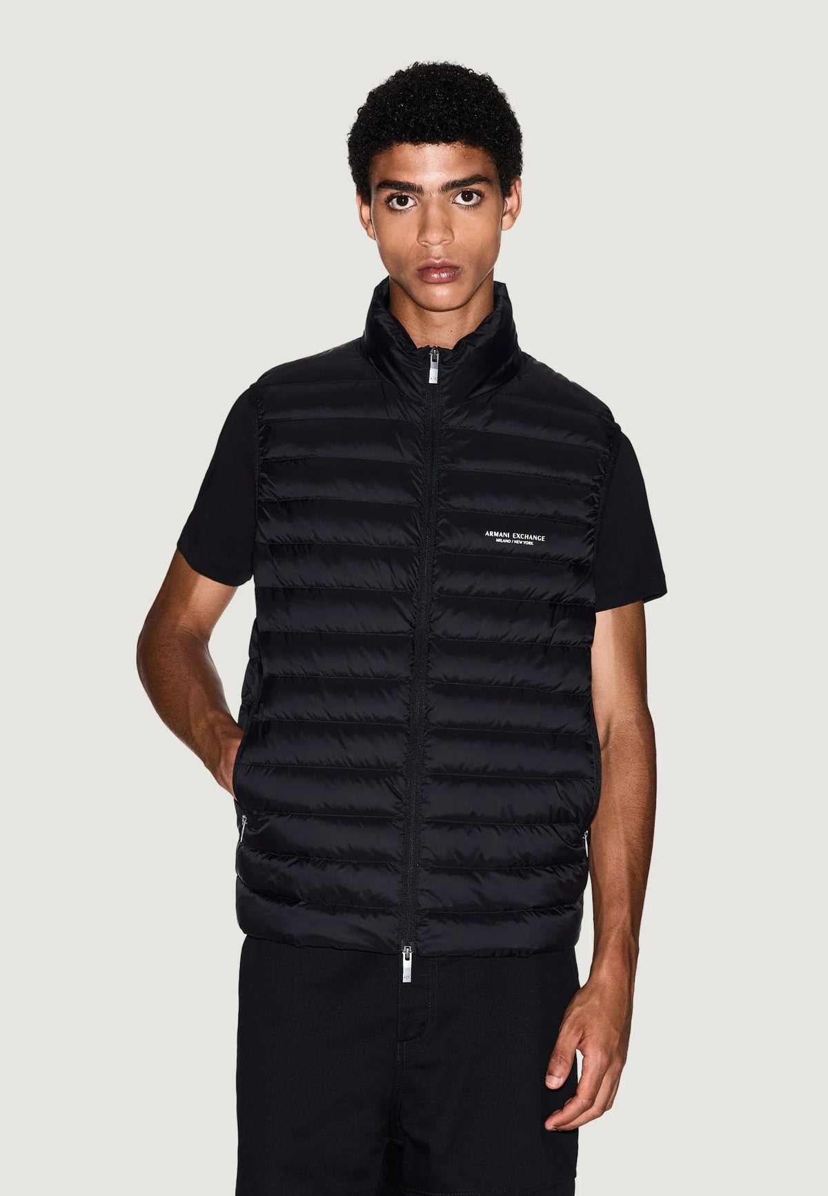 Armani Exchange Colete Gilet Xm001576 Af16927 Black Preto_shot4