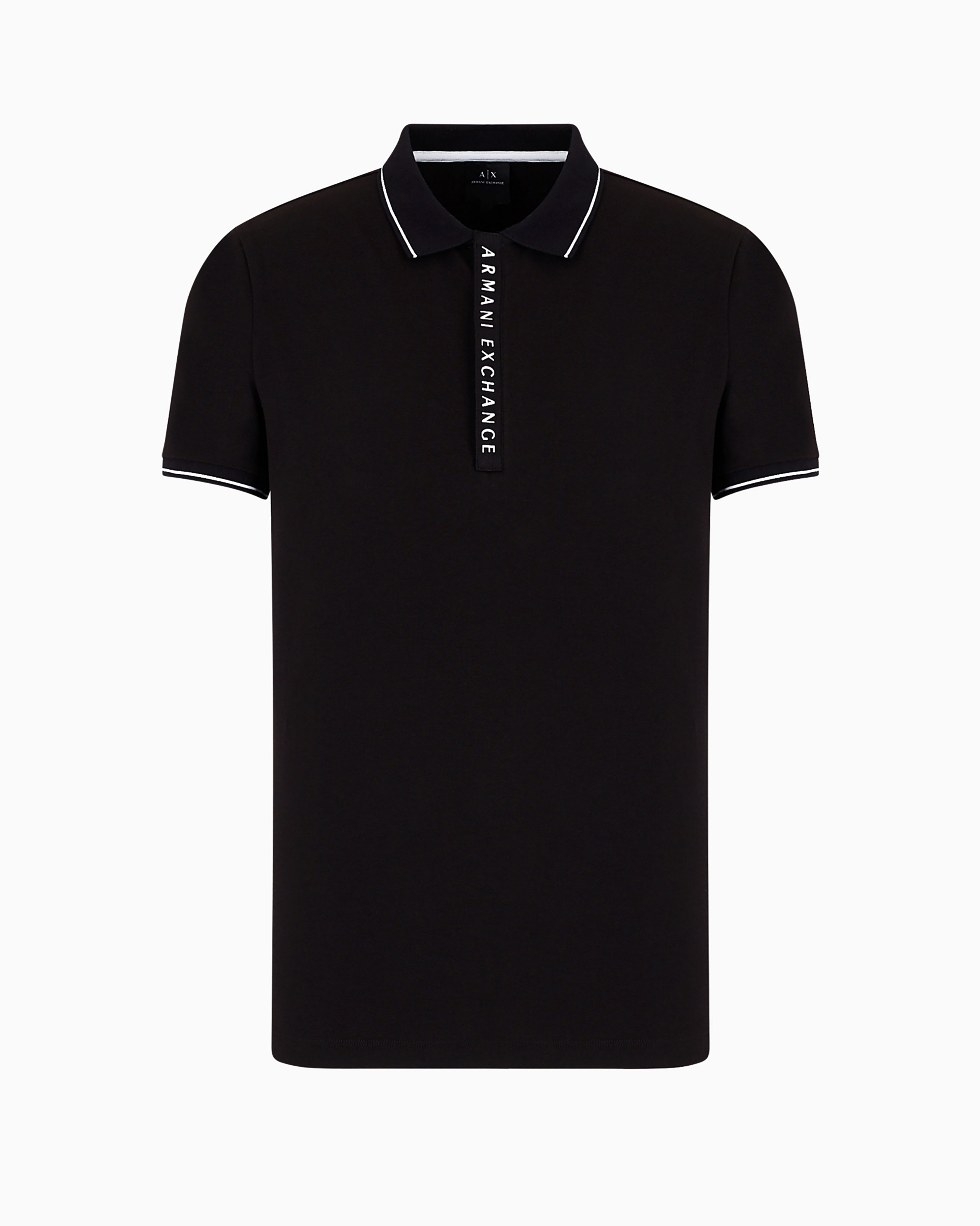 Armani Exchange Polo  8nzf71 Zjh2z Black Preto_shot3