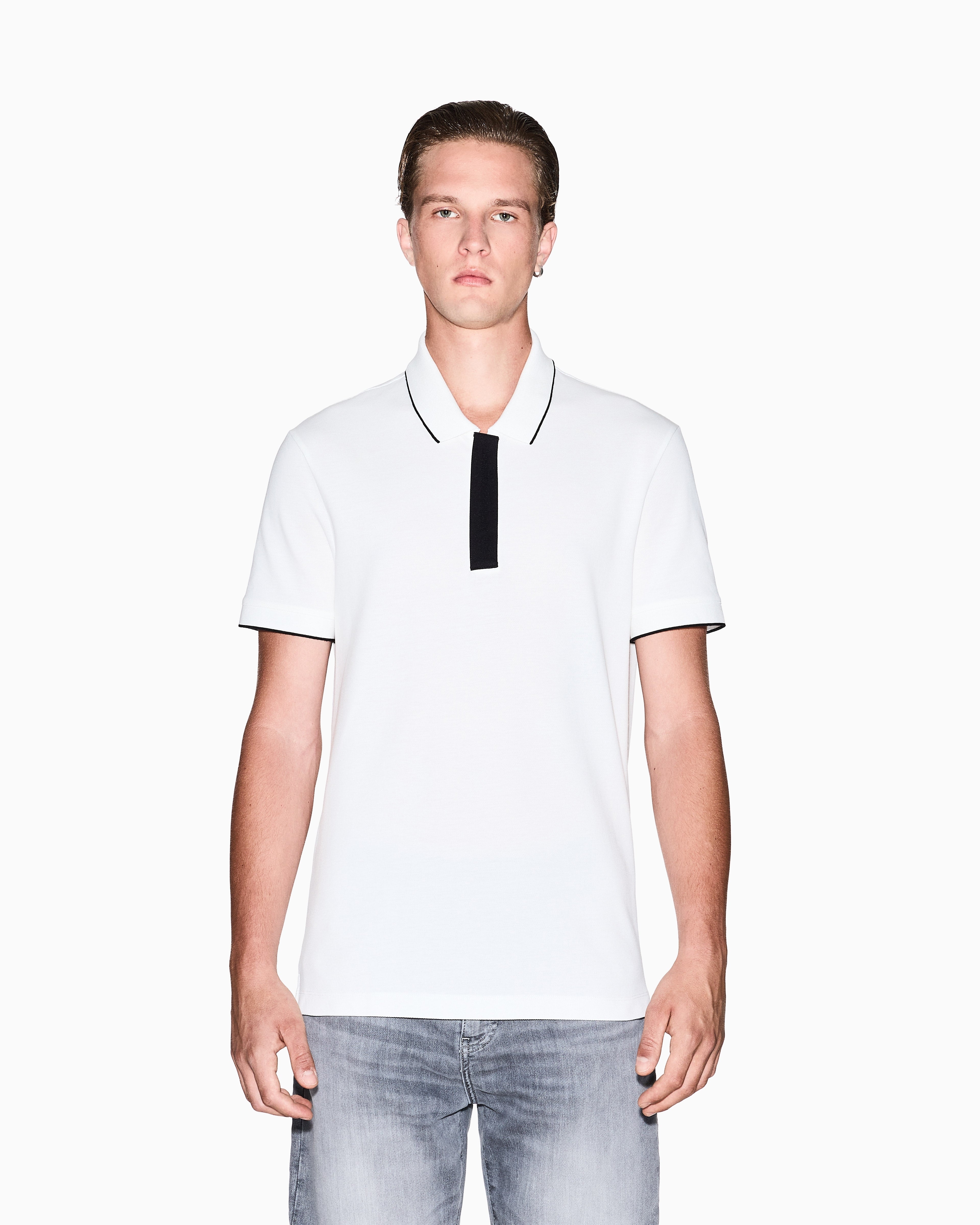 Armani Exchange Polo Xm001285 Af10366 White Branco_shot3