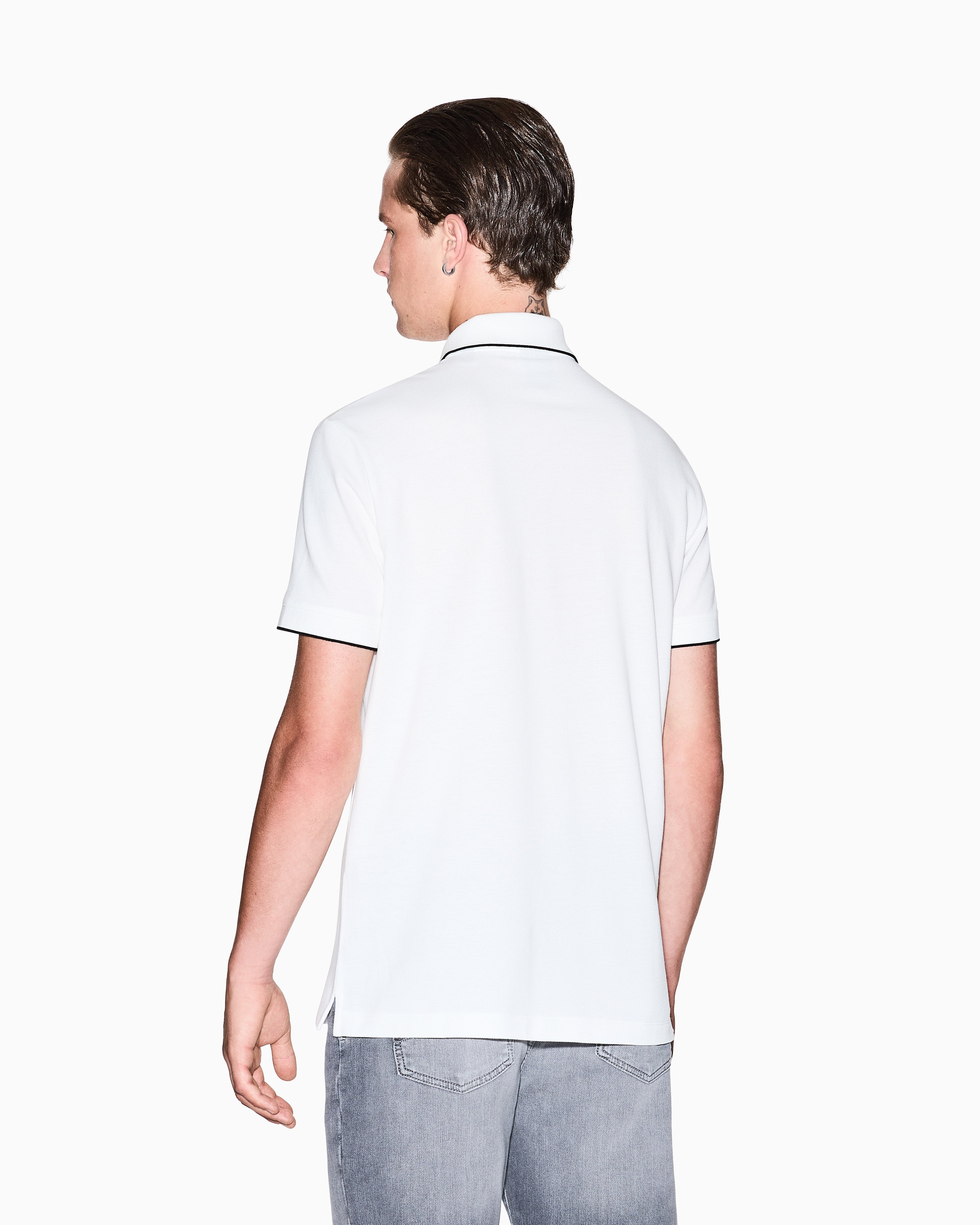 Armani Exchange Polo Xm001285 Af10366 White Branco_shot5