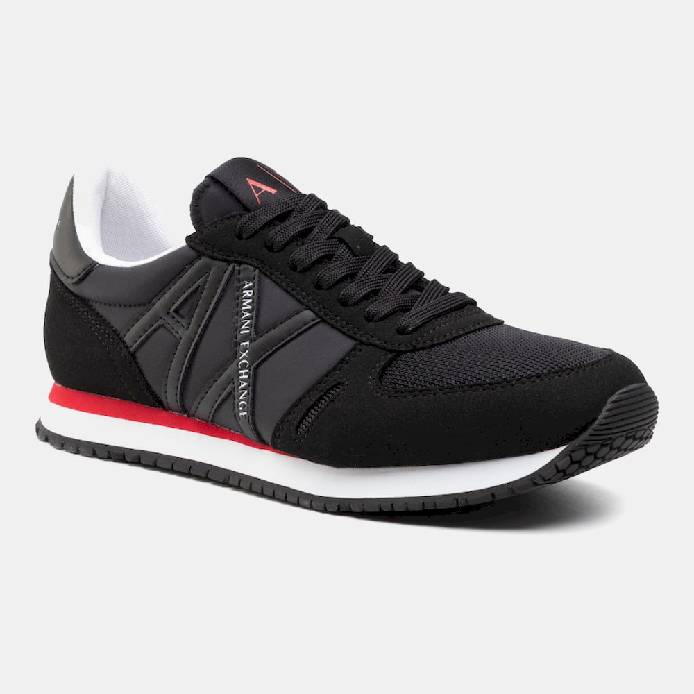 Armani Exchange Sapatilhas Sneakers Shoes X017 Xv028 Blk Blk Re Preto Vermelho Shot3