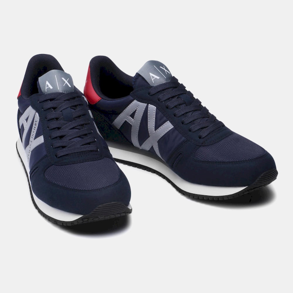 Armani Exchange Sapatilhas Sneakers Shoes X017 Xv028 Nv Sil Red Navy Preateado Vermelho Shot6
