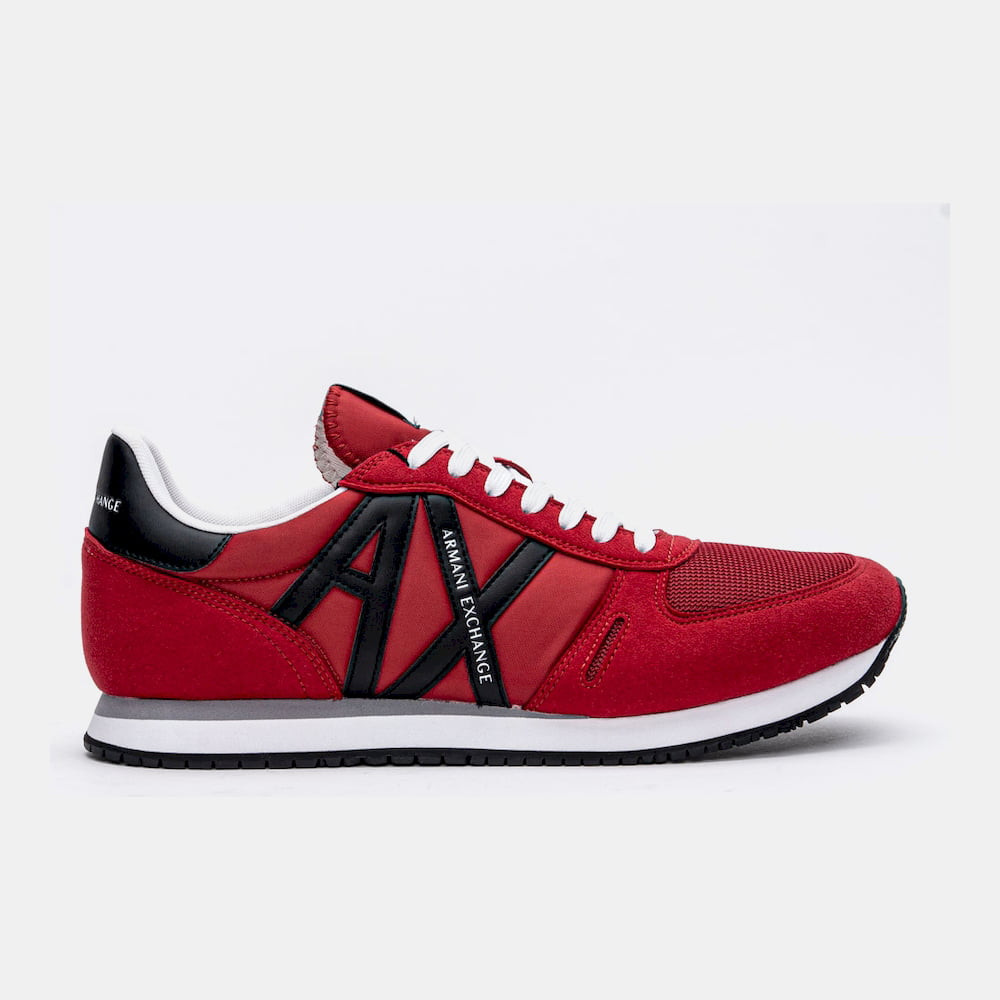 Armani Exchange Sapatilhas Sneakers Shoes X017 Xv028 Red Blk Vermelho Preto Shot2
