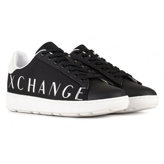 Armani Exchange Sapatilhas Sneakers Shoes X084 Xv289 Blk White Preto Branco Shot11 Resultado