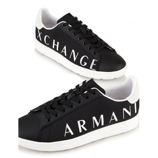 Armani Exchange Sapatilhas Sneakers Shoes X084 Xv289 Blk White Preto Branco Shot12 Resultado