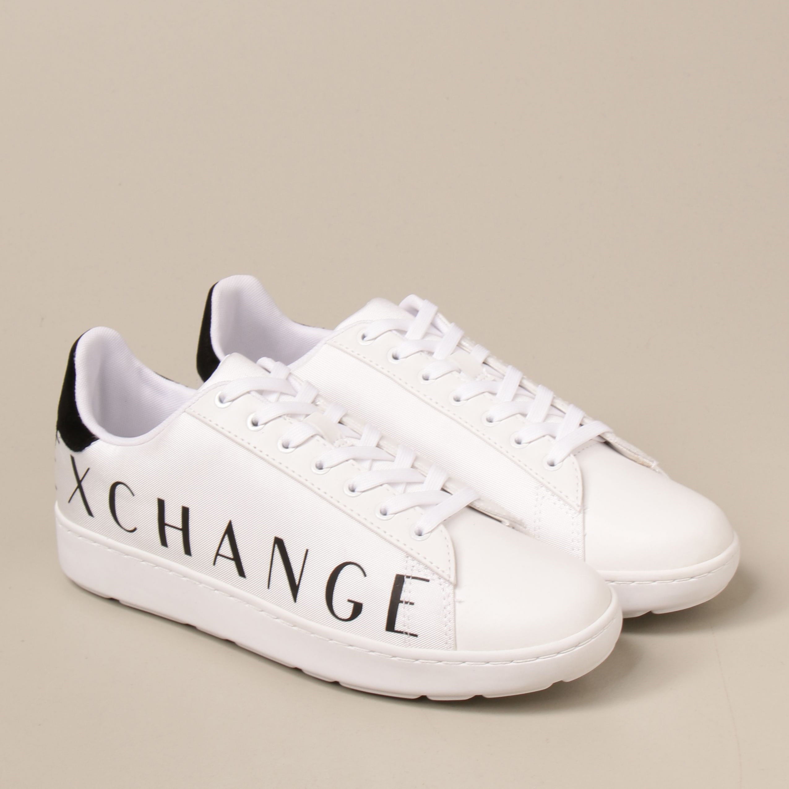 Armani Exchange Sapatilhas Sneakers Shoes X084 Xv289 Whi Black Branco Preto Shot11