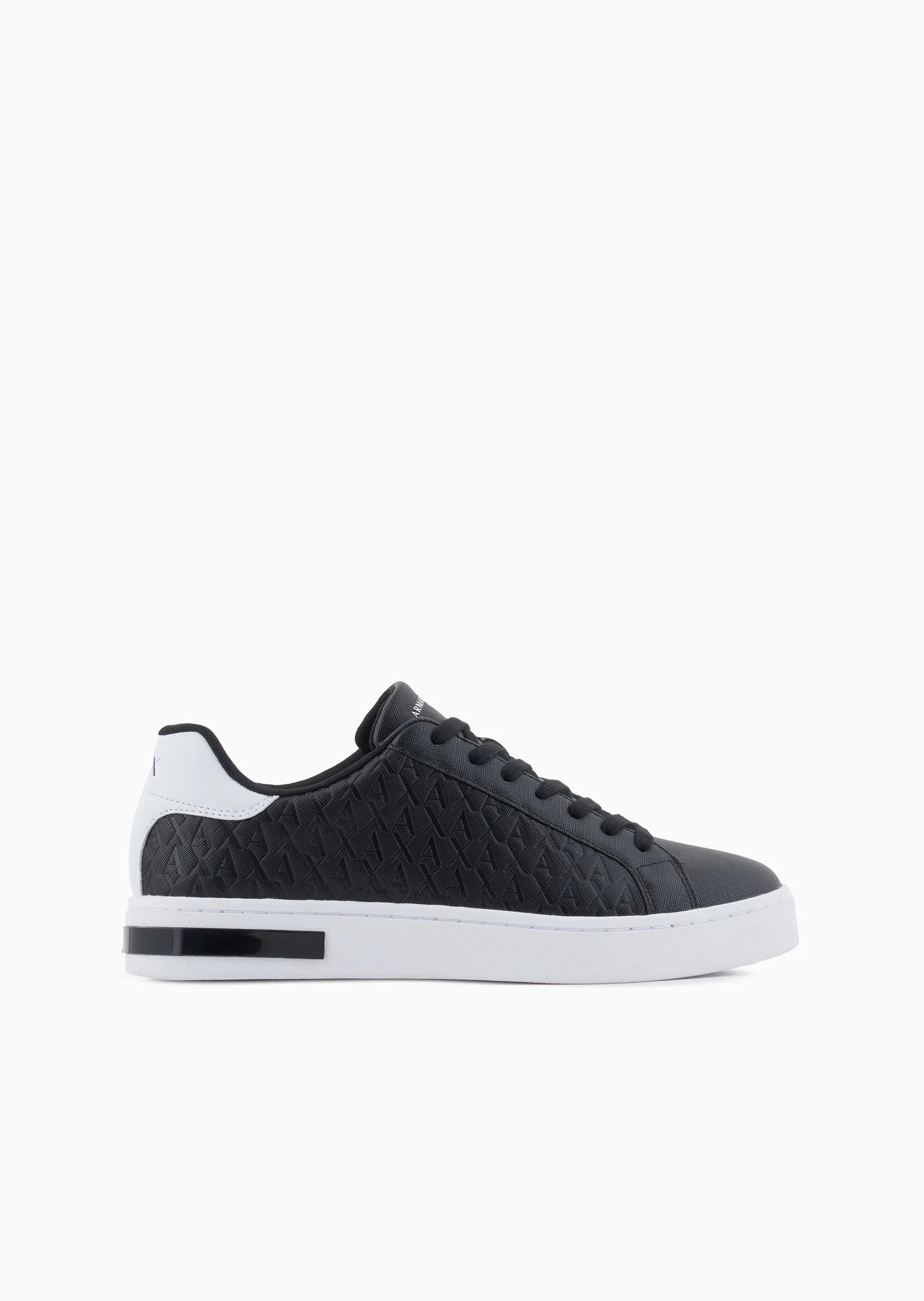 Armani Exchange Sapatilhas Sneakers Shoes Xm000140 Af11916 Blk White Preto Branco_shot1