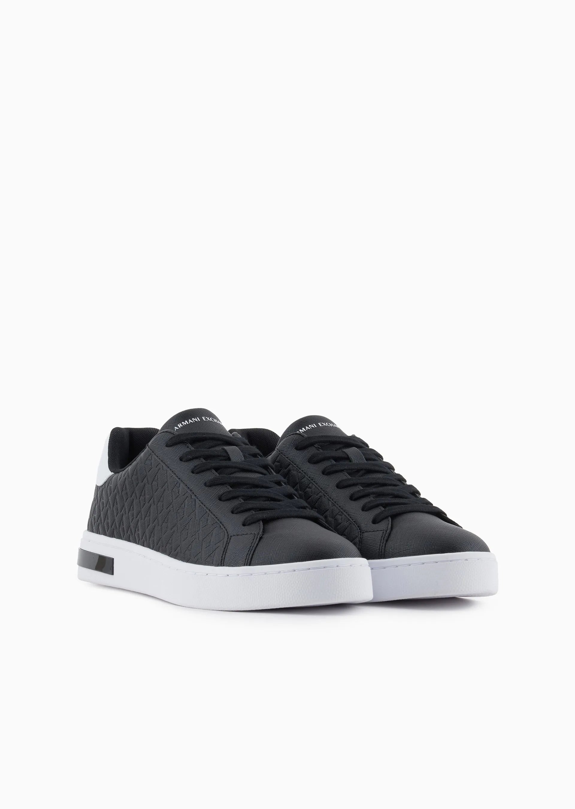 Armani Exchange Sapatilhas Sneakers Shoes Xm000140 Af11916 Blk White Preto Branco_shot2