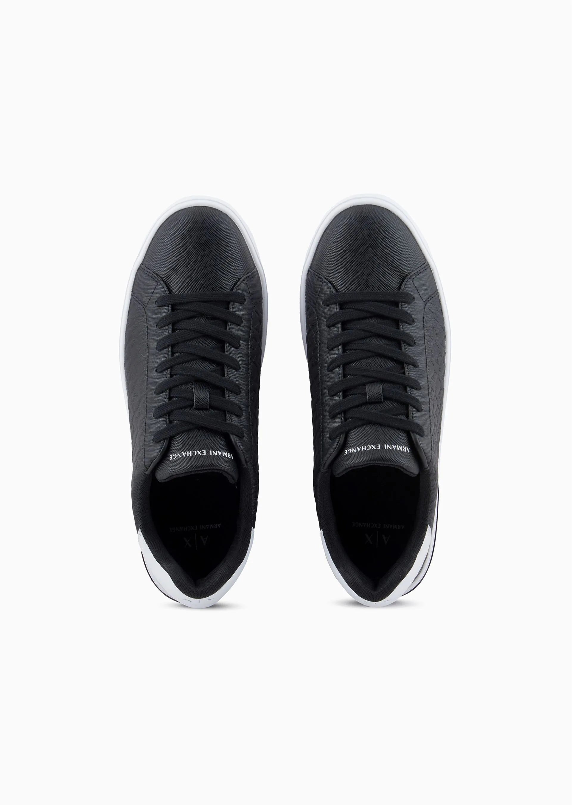 Armani Exchange Sapatilhas Sneakers Shoes Xm000140 Af11916 Blk White Preto Branco_shot3