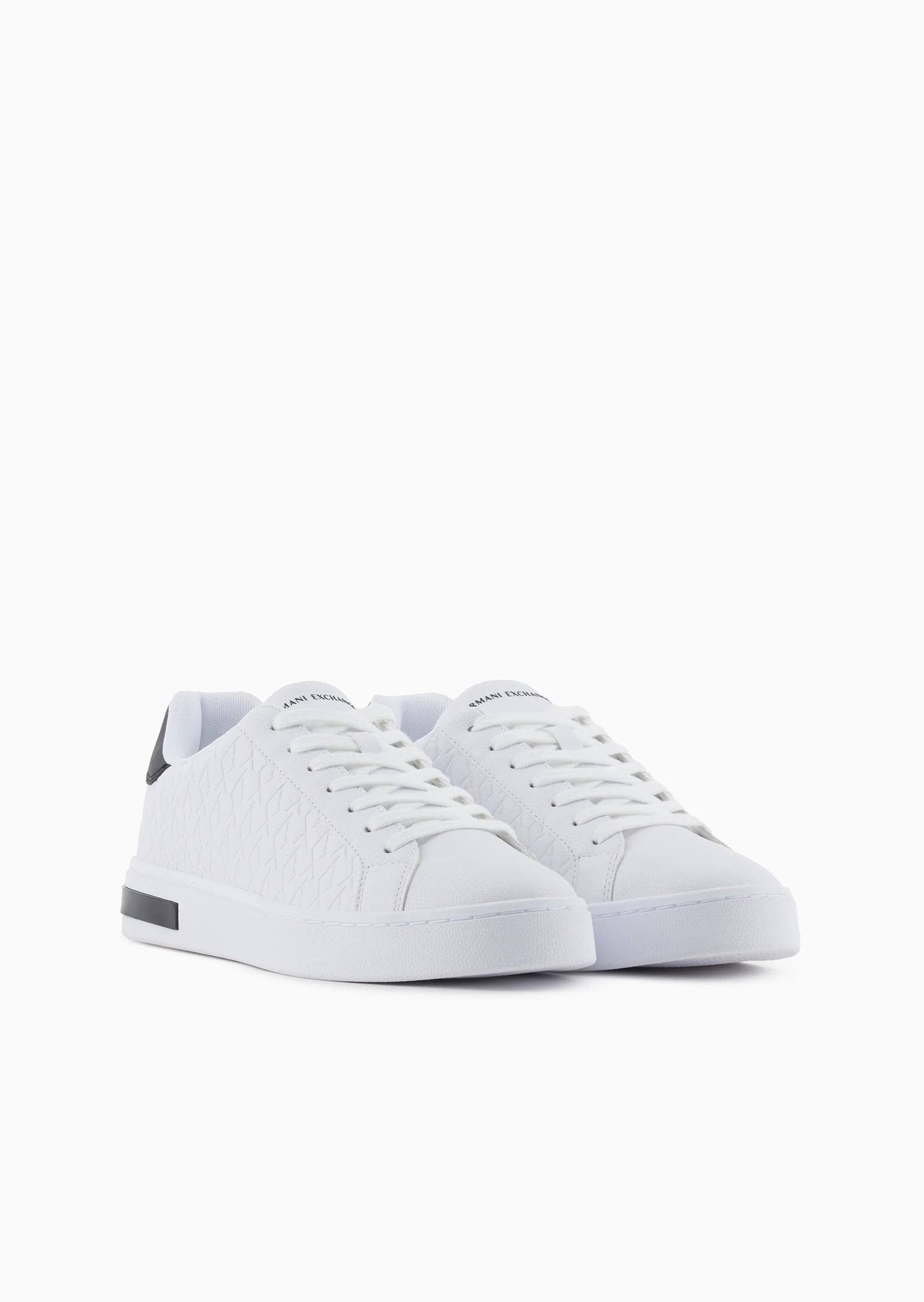 Armani Exchange Sapatilhas Sneakers Shoes Xm000140 Af11916 Whi Black Branco Preto_shot1