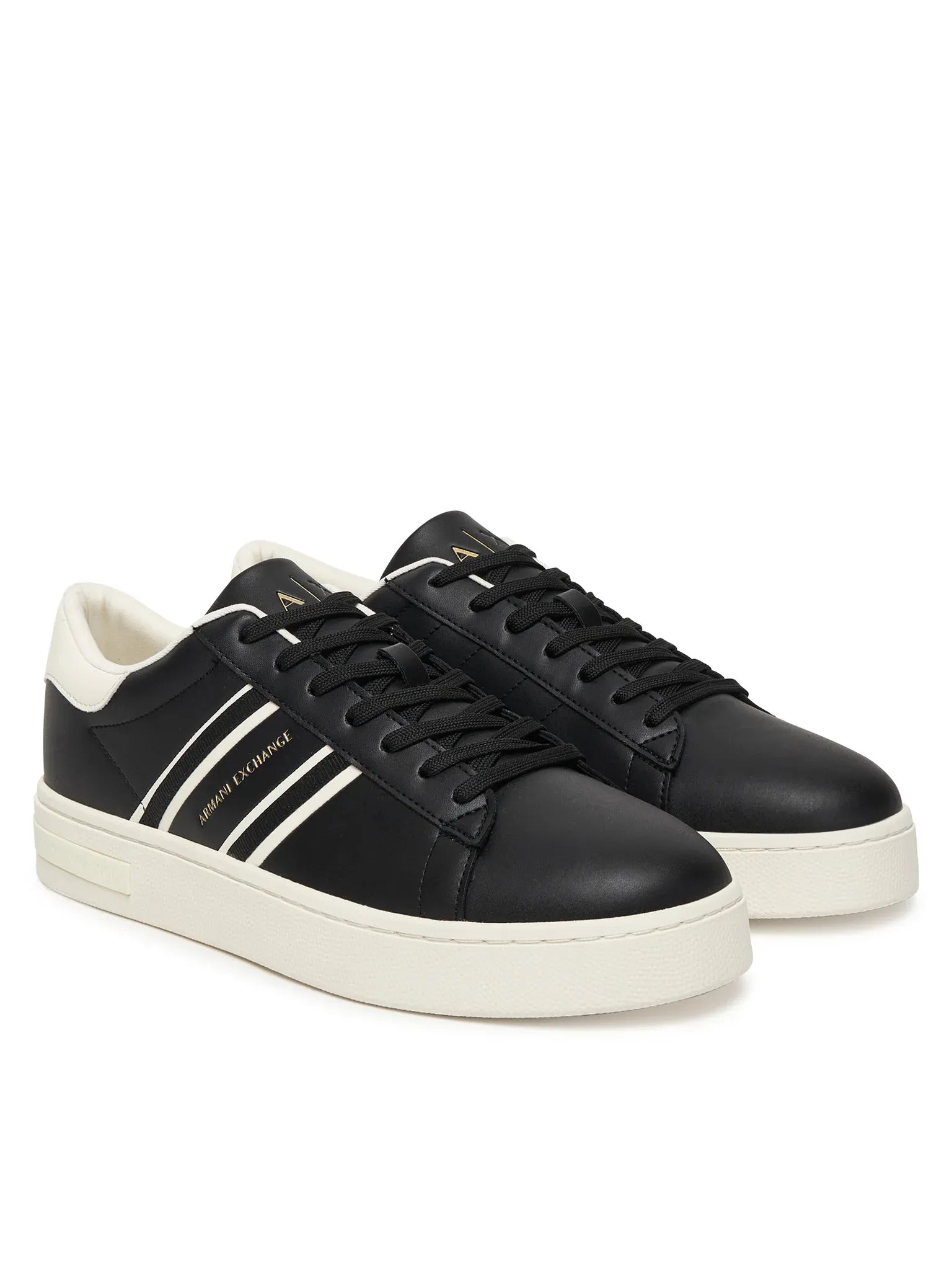 Armani Exchange Sapatilhas Sneakers Shoes Xm002198 Af21421 Blk White Preto Branco_shot2