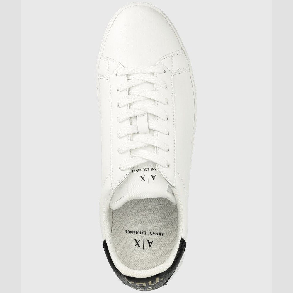 Armani Exchange Sapatilhas Sneakers Shoes Xux001 Xv596 Whi Blk Go Branco Preto Shot7