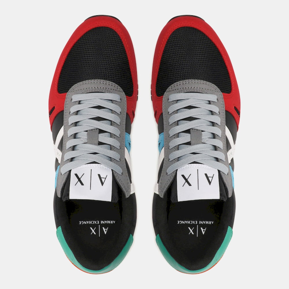 Armani Exchange Sapatilhas Sneakers Shoes Xux017 Xv028 Blk Multi Preto Multicolor Shot10