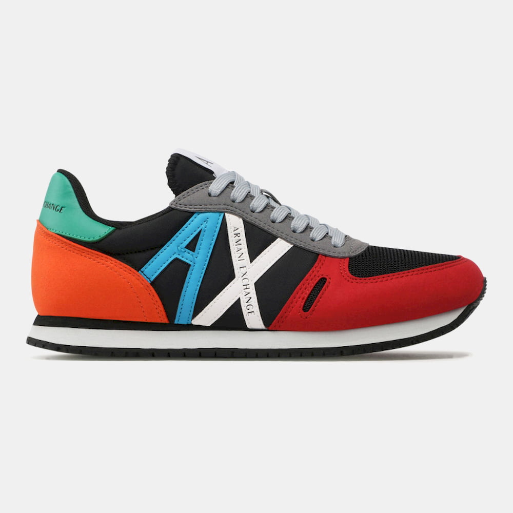 Armani Exchange Sapatilhas Sneakers Shoes Xux017 Xv028 Blk Multi Preto Multicolor Shot4