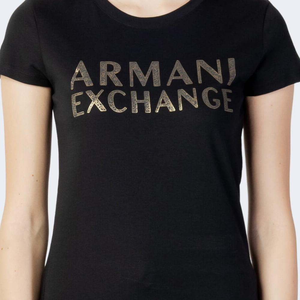 Armani Exchange T Shirt 6lyt12 Yj6qz Black Preto Shot5