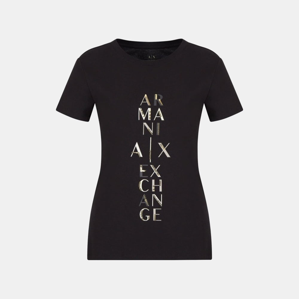 Armani Exchange T Shirt 6lyt23 Yjcez Black Preto Shot7