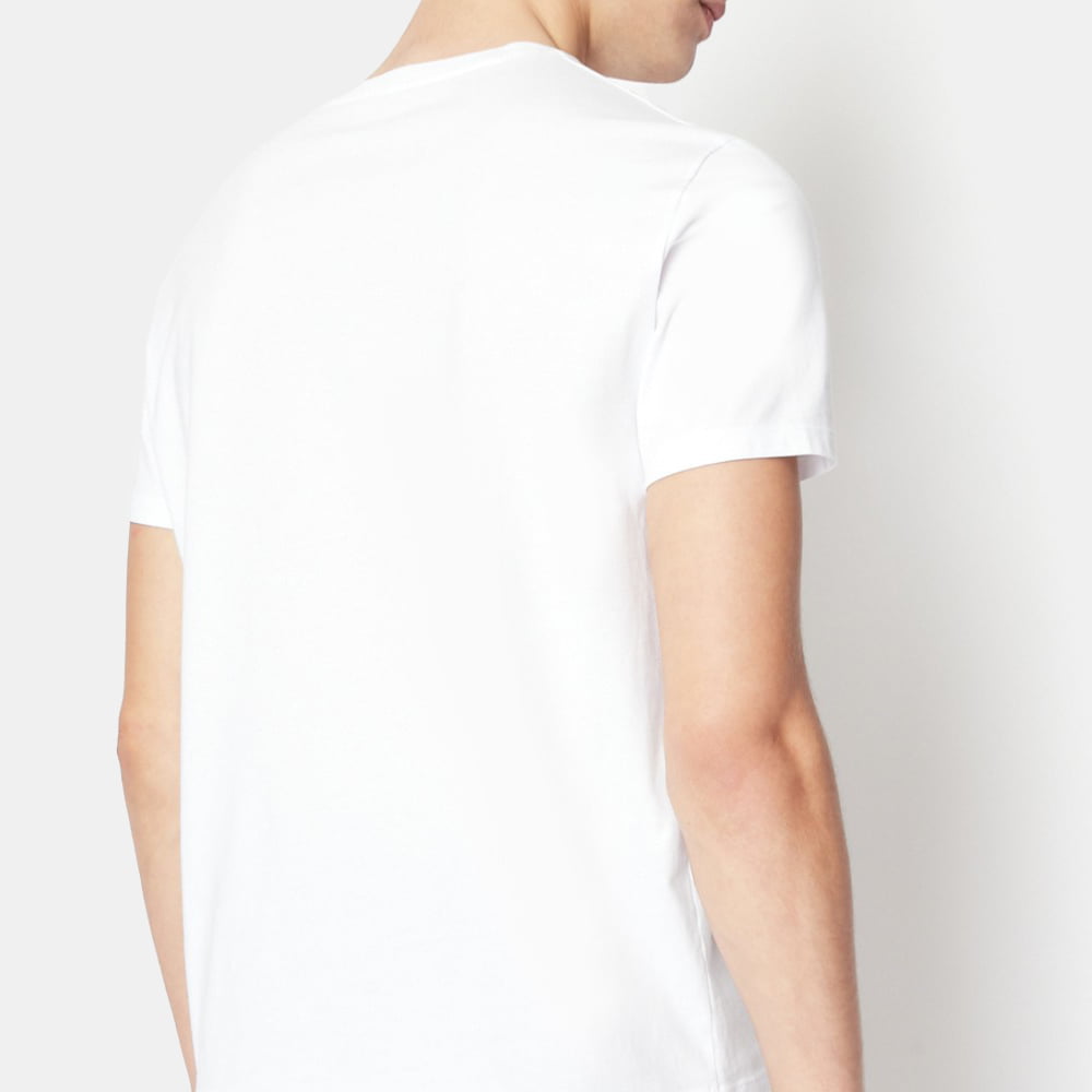 Armani Exchange T Shirt 6lztax Zjfcz White Branco Shot7