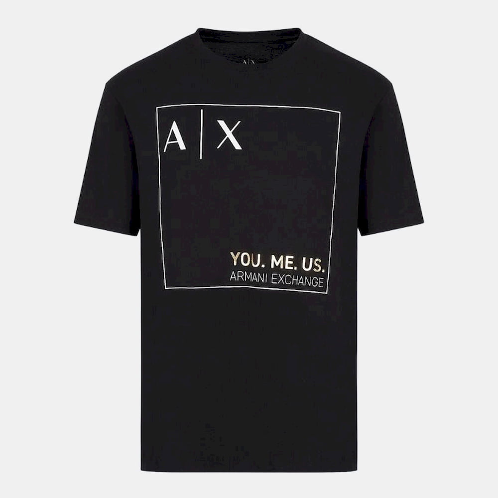 Armani Exchange T Shirt 6lztay Zjfcz Black Preto Shot2