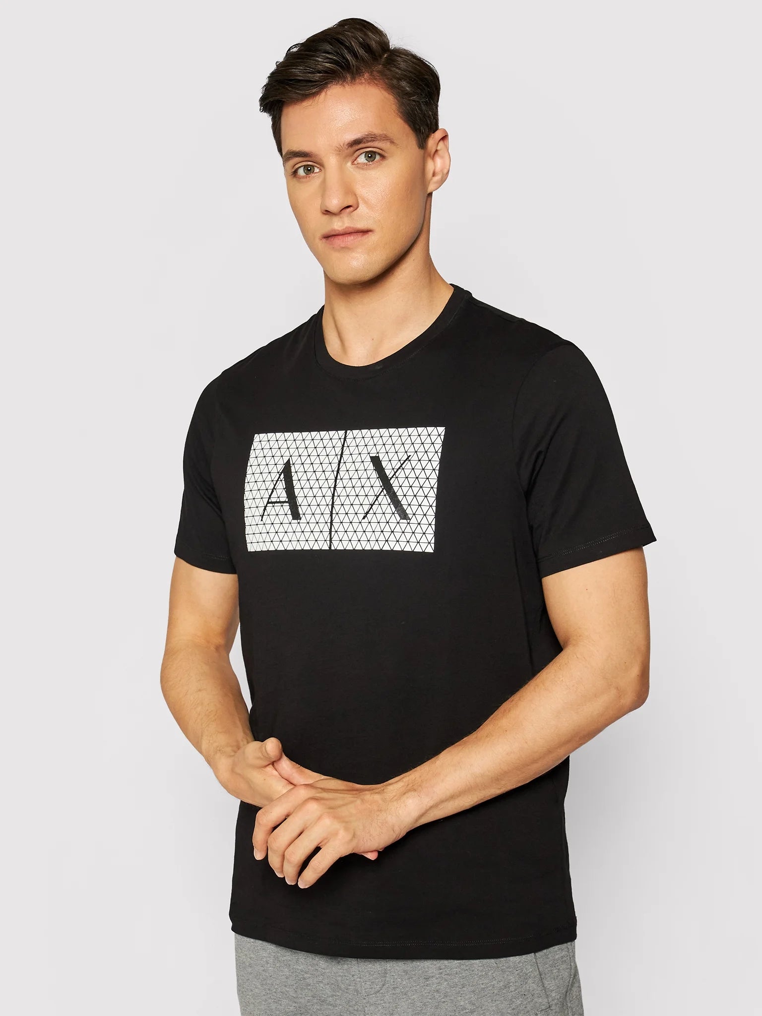 Armani Exchange T Shirt 8nztck Z8h4z Black Preto_shot2