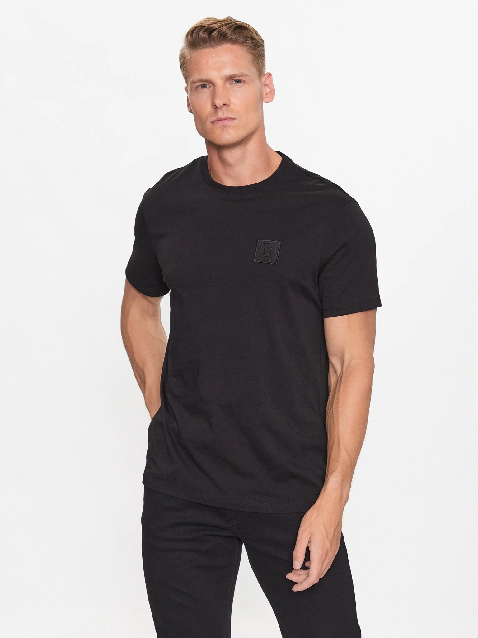 Armani Exchange T Shirt 8nztpr Zjh4z Blk Black Preto Preto_shot2