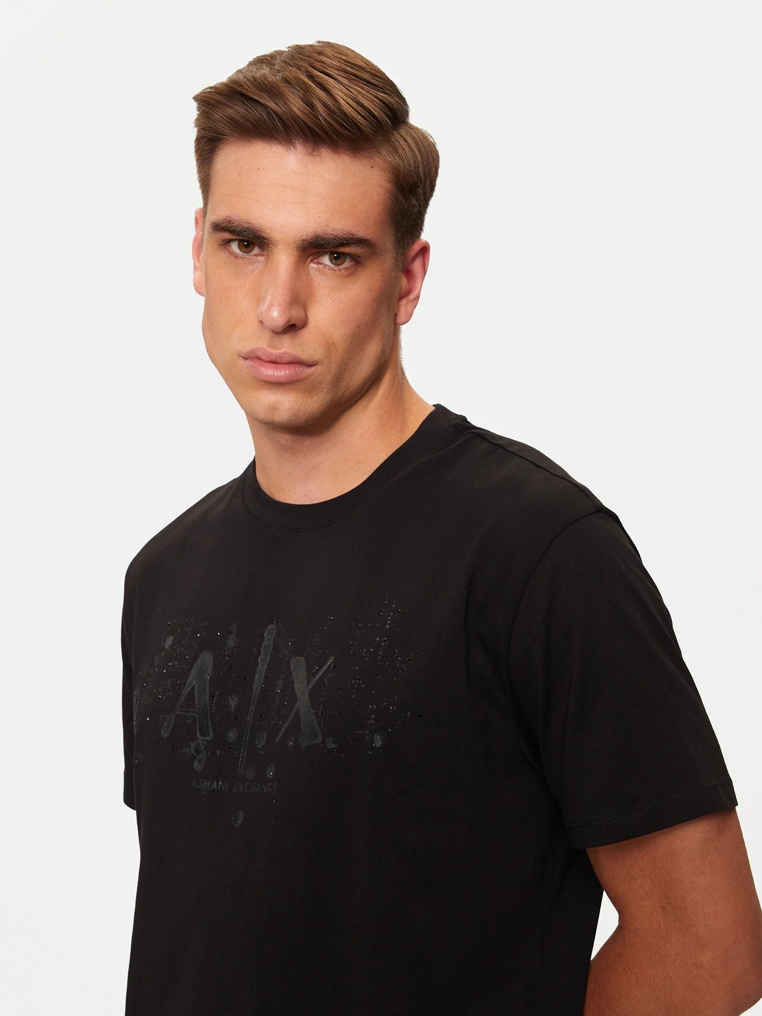 Armani Exchange T Shirt Xm000062 Af10356 Black Preto_shot1