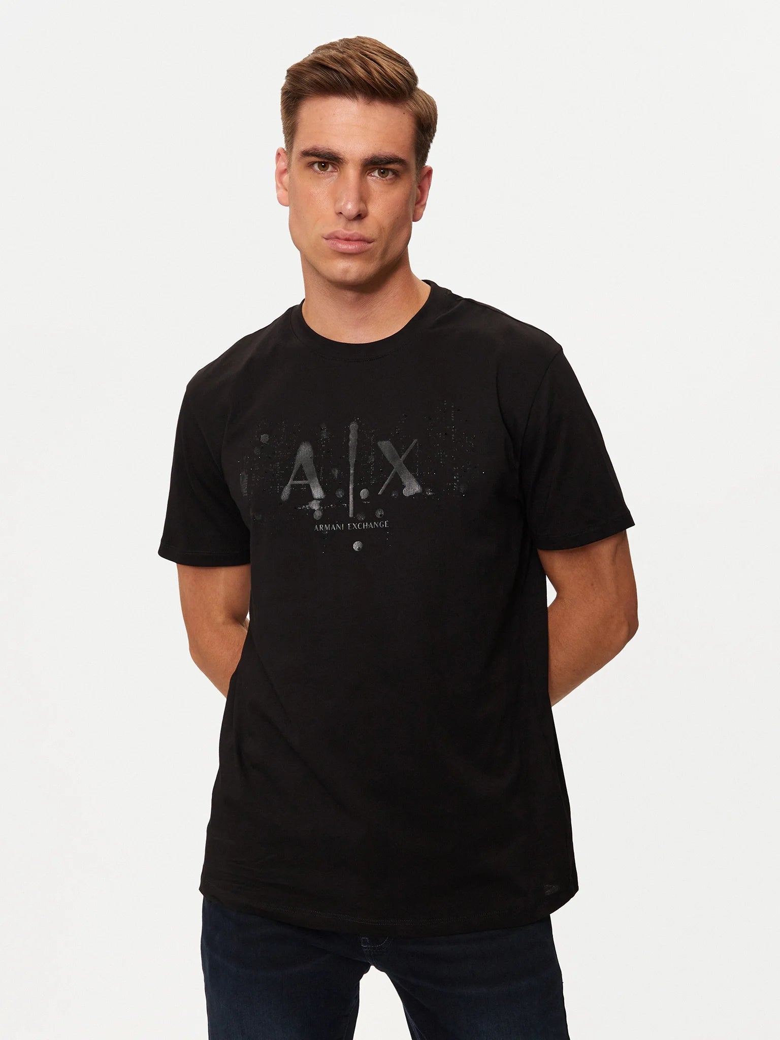 Armani Exchange T Shirt Xm000062 Af10356 Black Preto_shot5