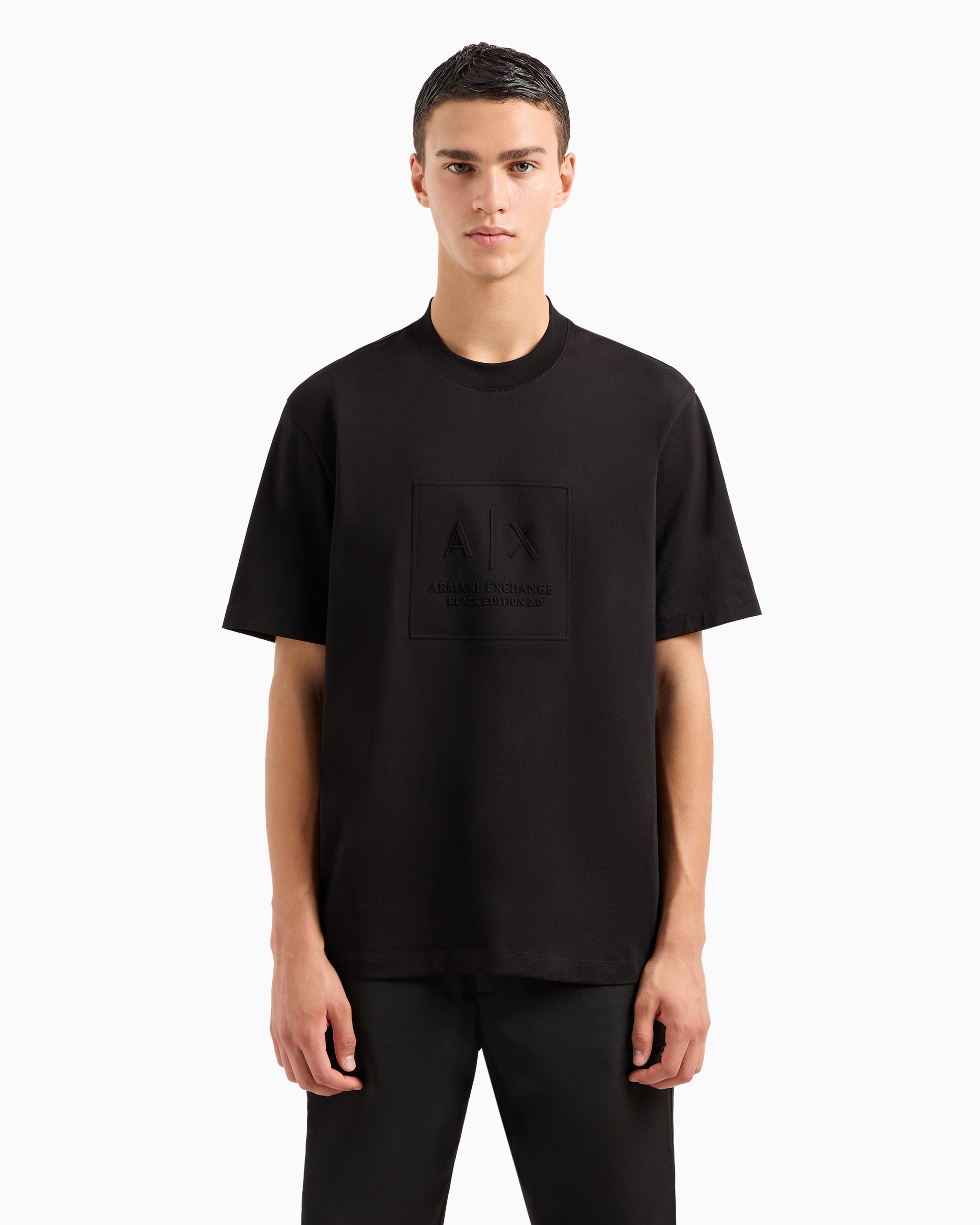 Armani Exchange T Shirt Xm000089 Af10361 Black Preto_shot2